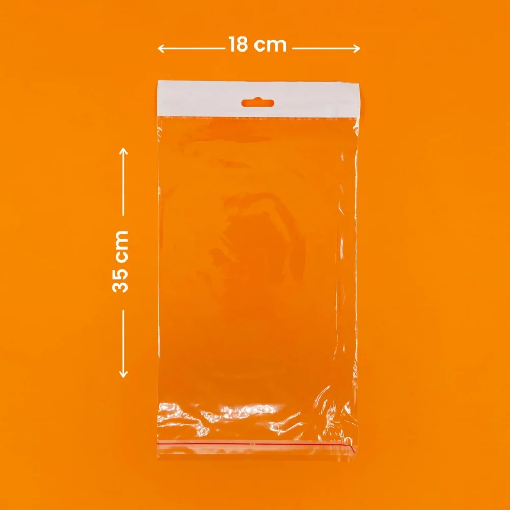 Askılı Bantlı OPP Torba 18x35 - 1.000 Adet