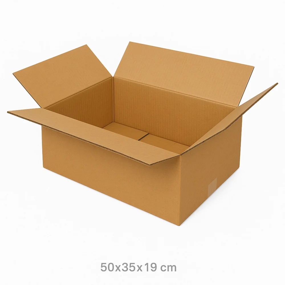 Büyük Boy Taşıma Kolisi Çift Oluklu 50x35x19 - 20li