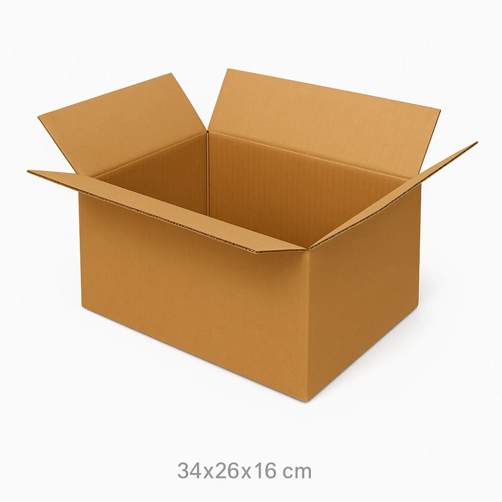 Orta Boy Taşıma Kolisi Çift Oluklu 34x26x16 - 20li