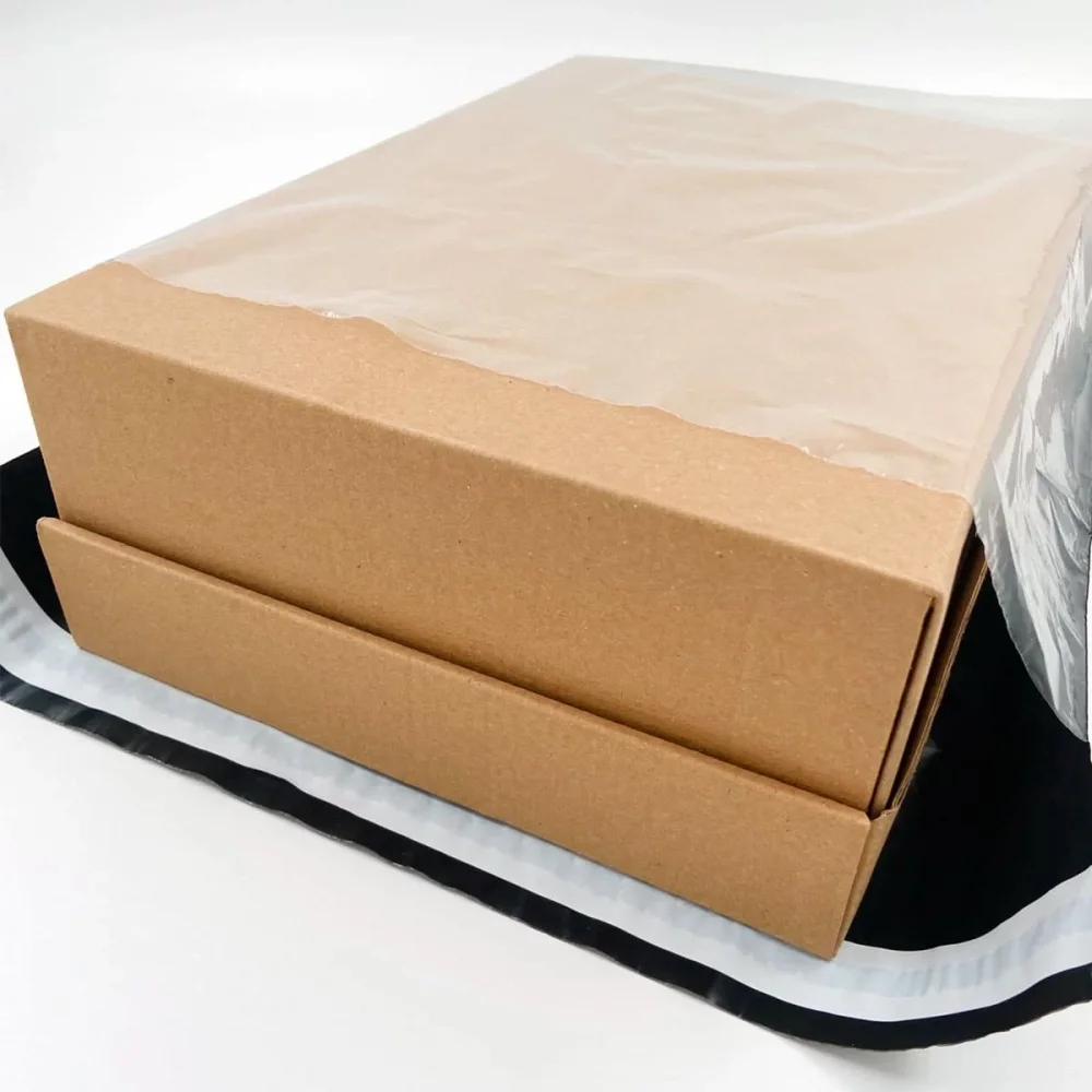 Tek Tarafı Şeffaf Kargo Poşeti 35x45+5 300 Adet