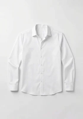 Erkek Regular Fit Beyaz Gömlek