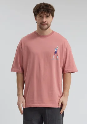 Erkek Relaxed 001 Oversize Somon T-Shirt