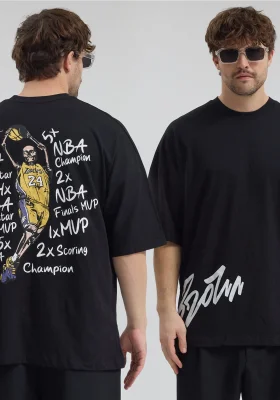 Erkek Relaxed 003 Oversize Siyah T-Shirt