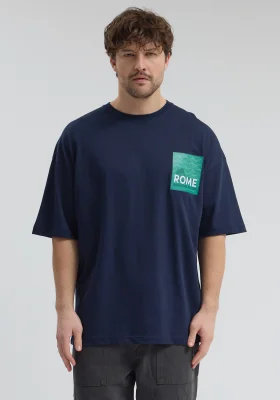 Erkek Relaxed 008 Lacivert T-Shirt