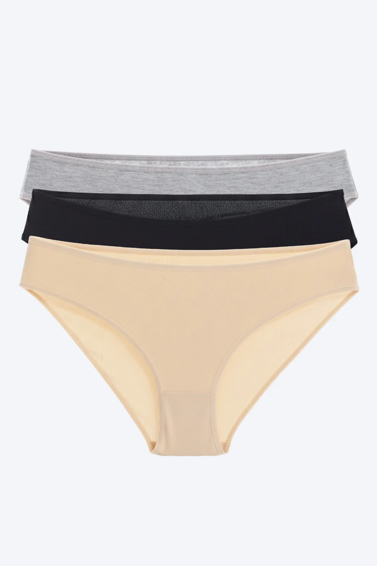 Pamuklu Kadın Bikini Külot 3lü Paket