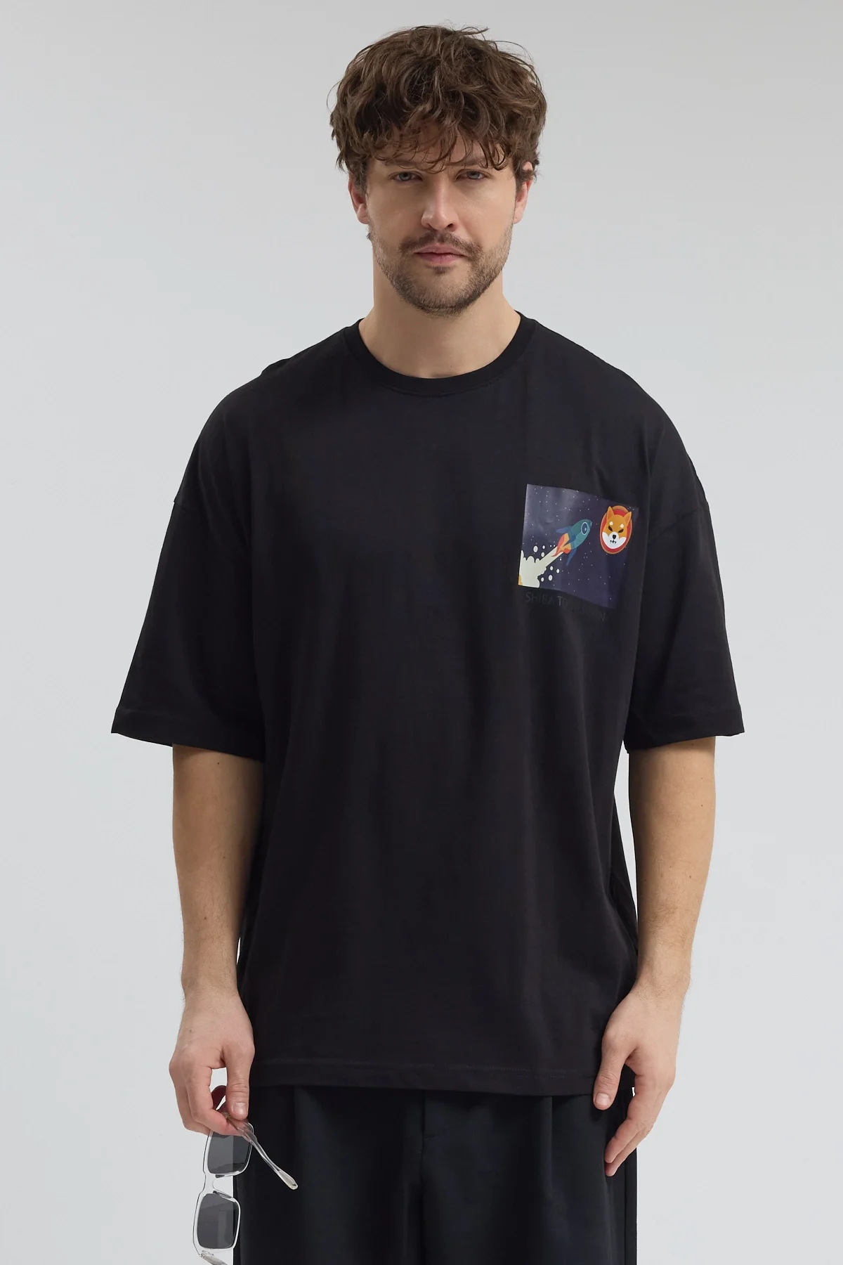 Erkek Relaxed 004 Siyah T-Shirt