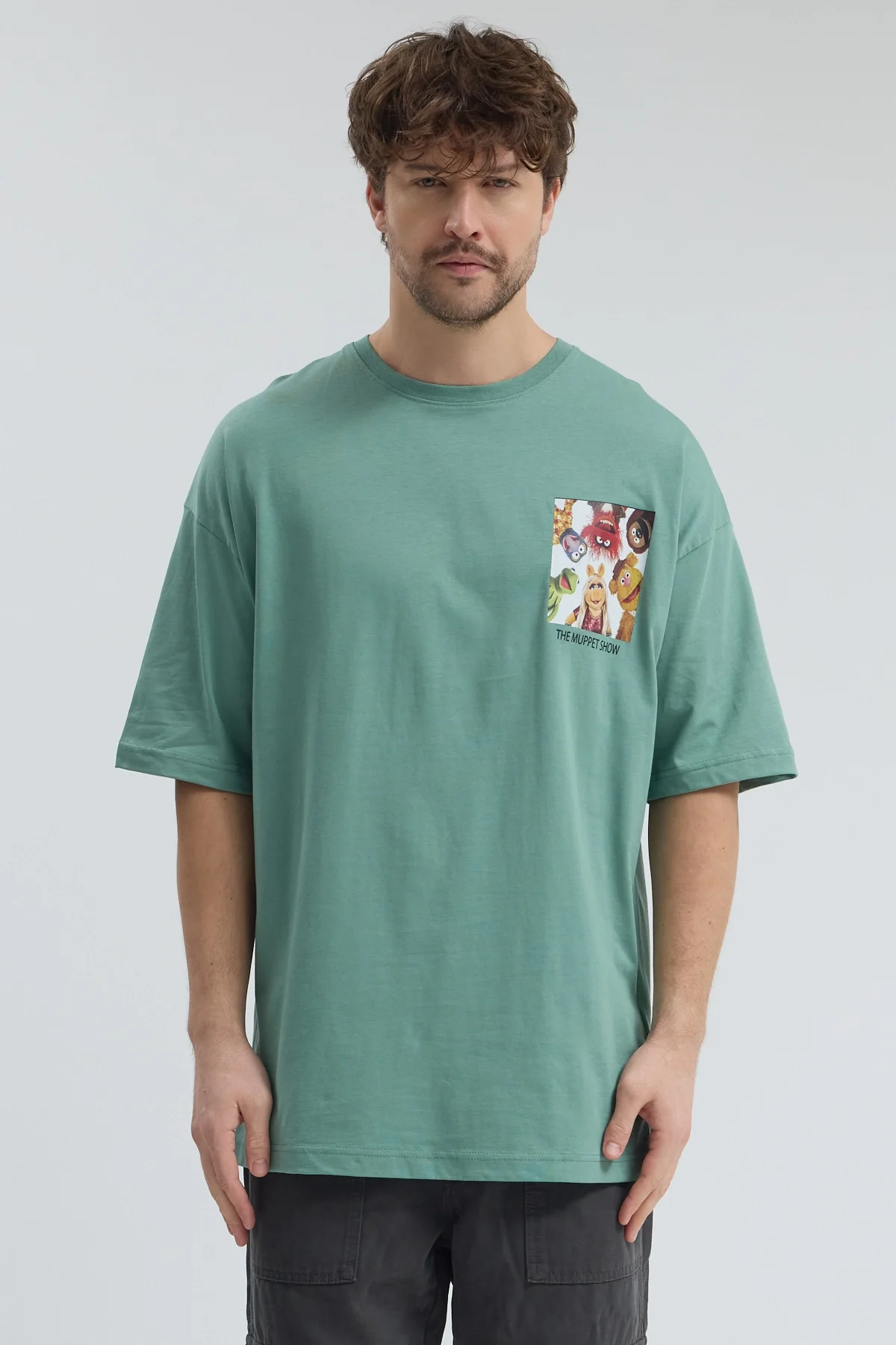 Erkek Relaxed 007 Yeşil T-Shirt