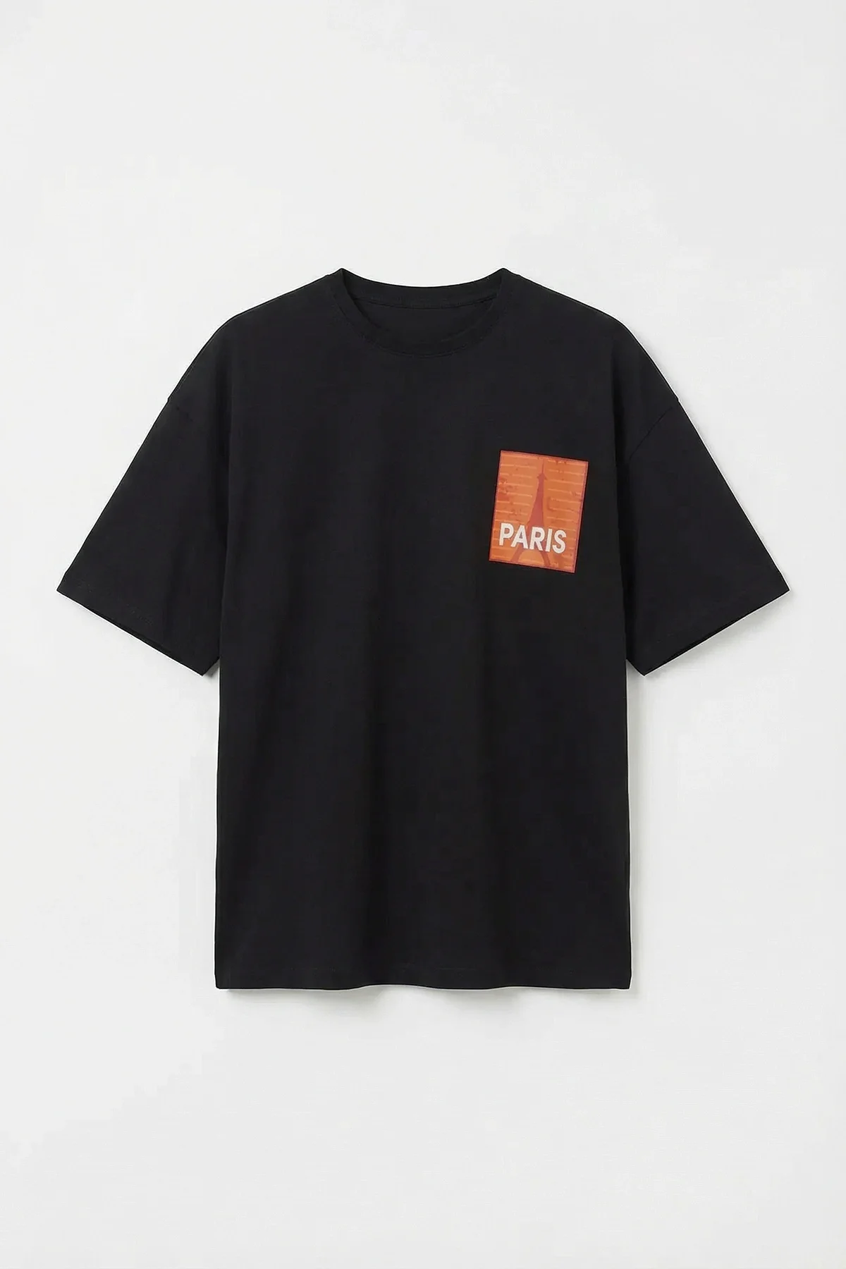 Erkek Relaxed 009 Siyah T-Shirt