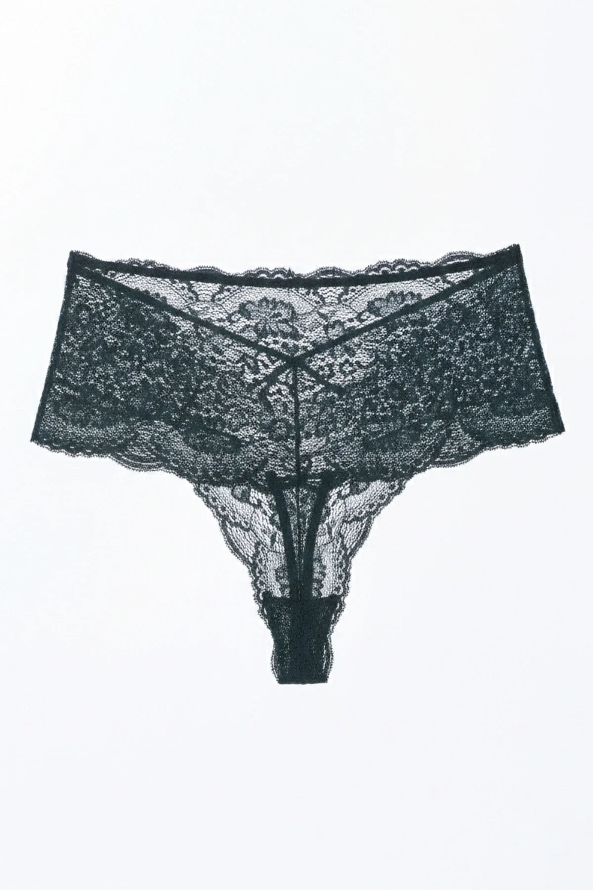 Tüllü Ayarlanabilir Lastikli Kadın Brezilya Külot 3lü