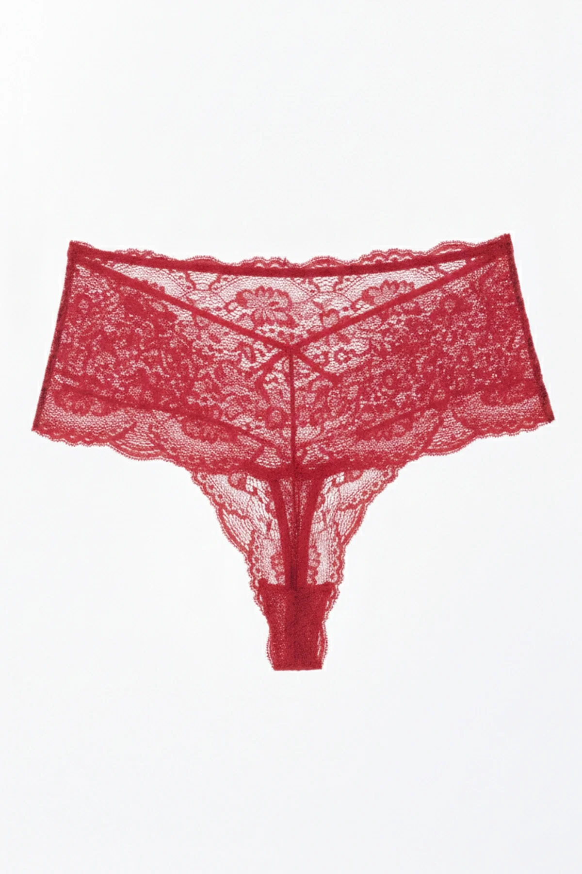 Tüllü Ayarlanabilir Lastikli Kadın Brezilya Külot 3lü