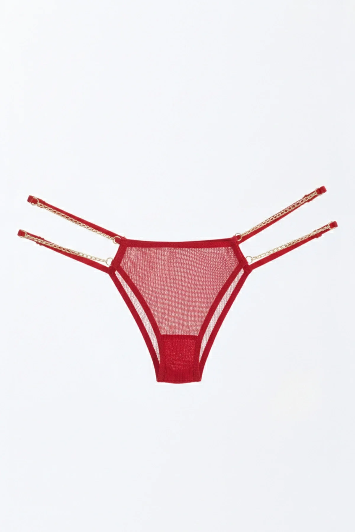 Tüllü Ayarlanabilir Lastikli Kadın Brezilya Külot 4lü