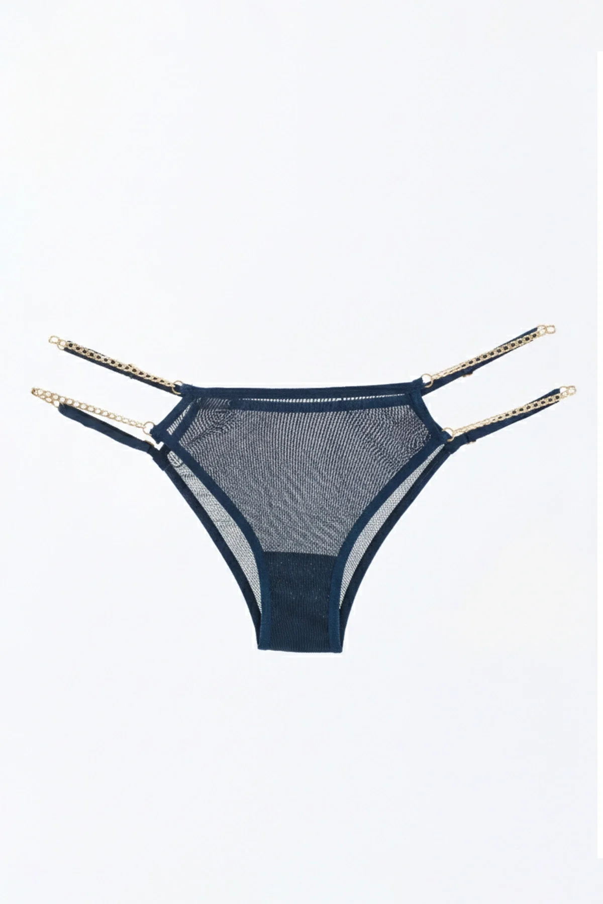 Tüllü Ayarlanabilir Lastikli Kadın Brezilya Külot 4lü