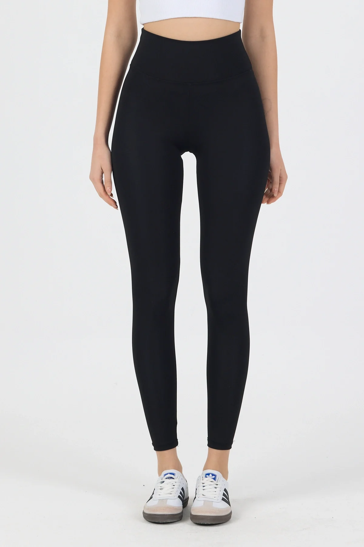 Kadın Yüksek Bel Toparlayıcı Siyah Spor Tayt