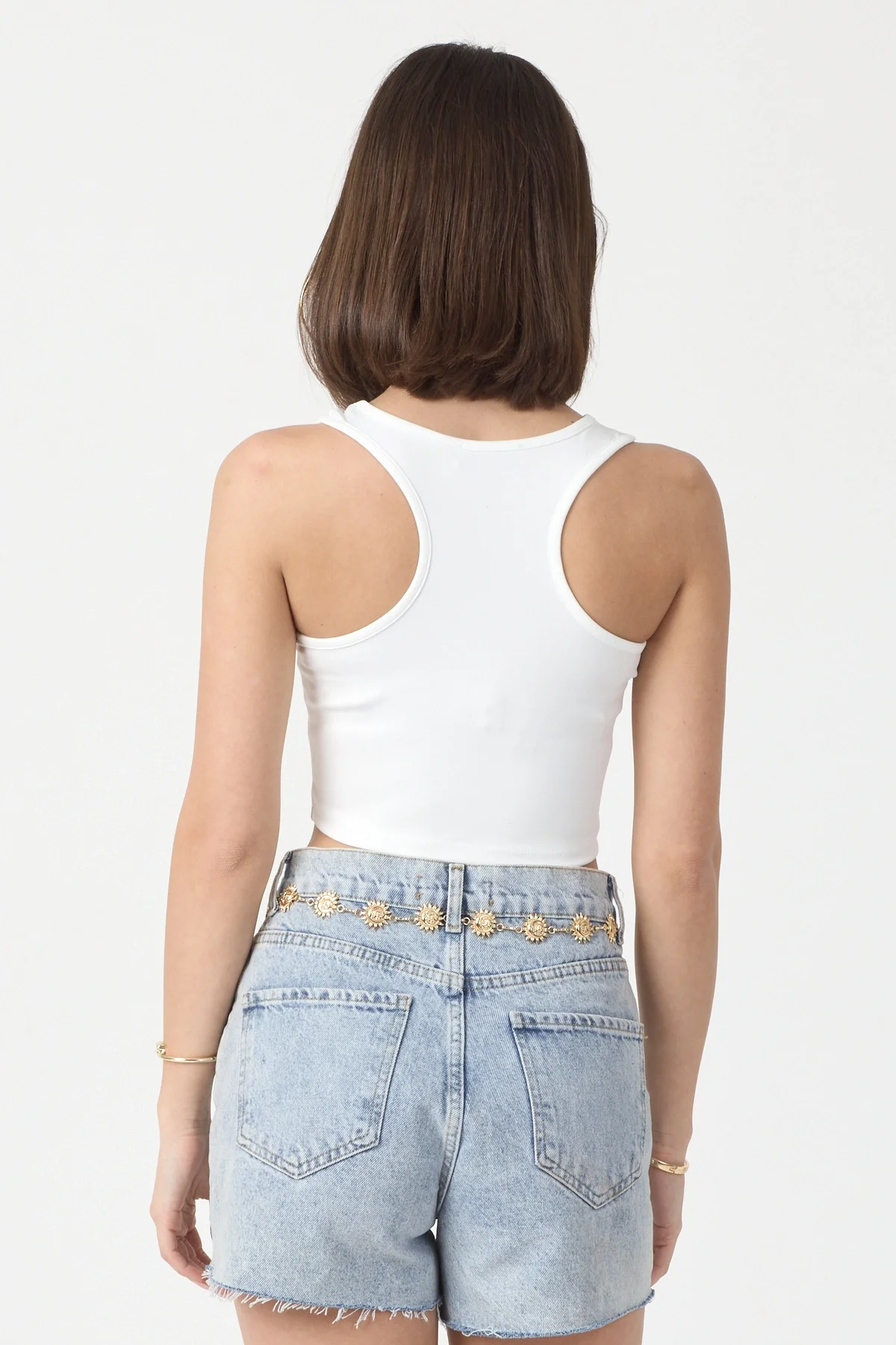 Kadın Beyaz Spor Crop Top BLZ-00188