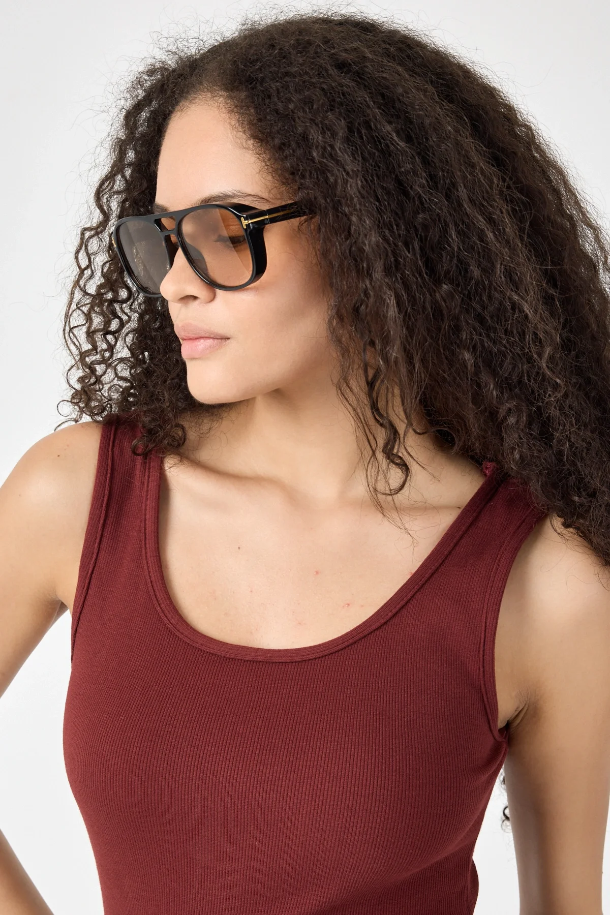 Kadın Mini Bodycon Kolsuz Bordo Elbise