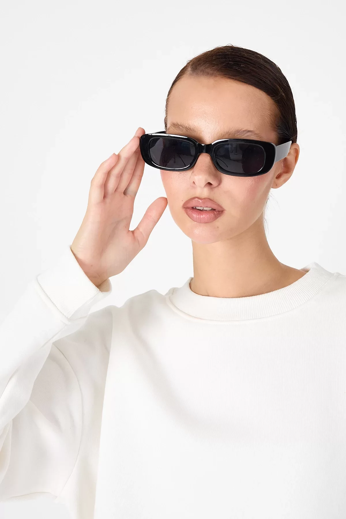 Bisiklet Yaka Sweatshirt & Beli Lastikli Jogger Eşofman Altı