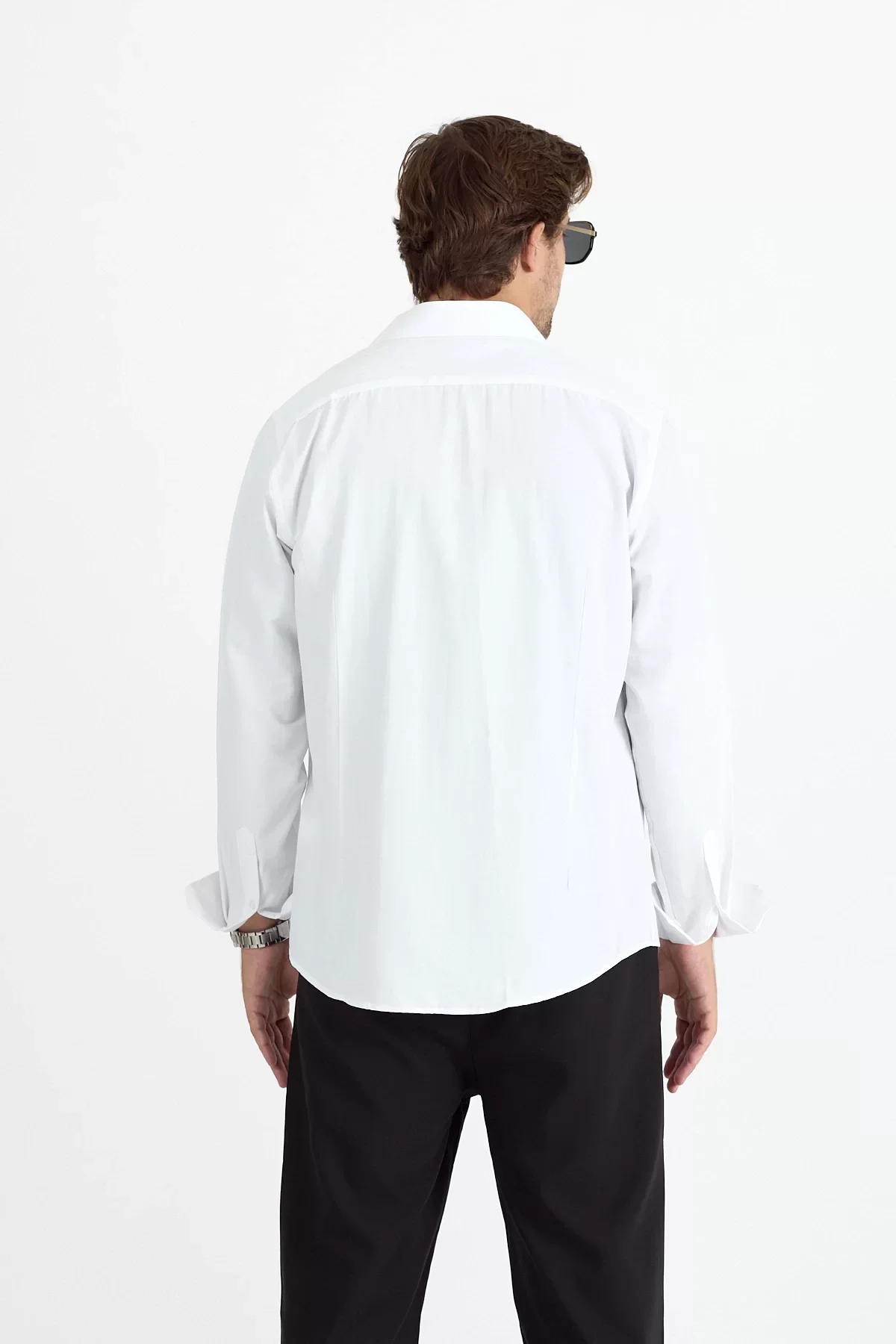 Erkek Regular Fit Beyaz Gömlek