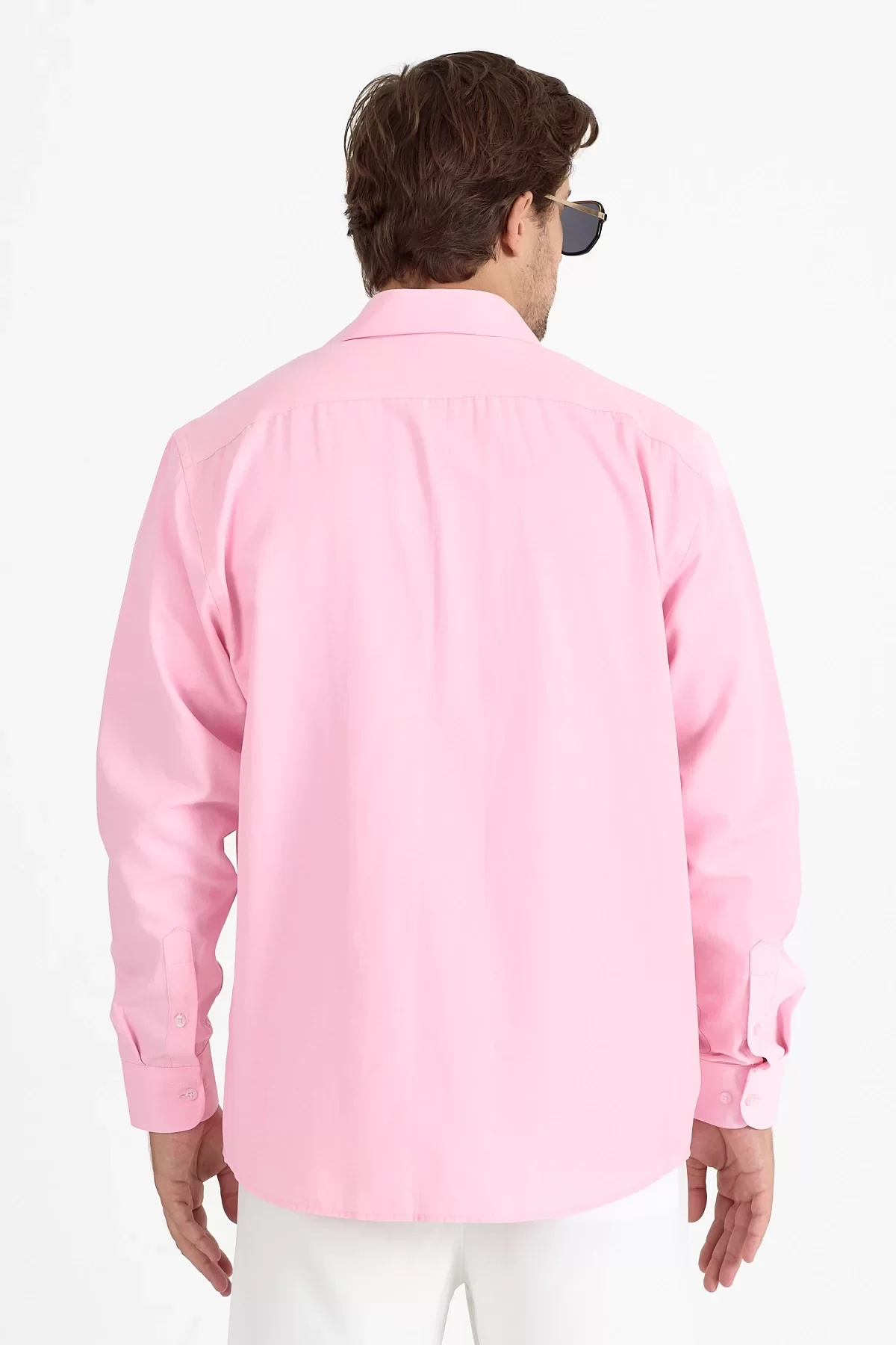 Erkek Regular Fit Pembe Gömlek