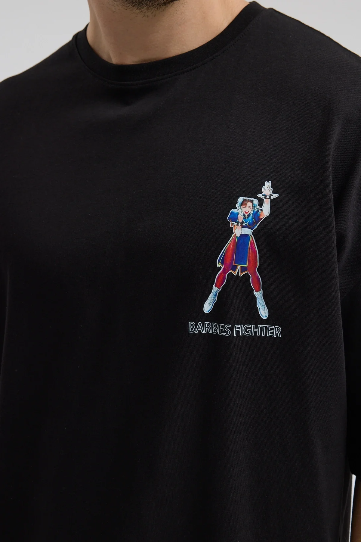 Erkek Relaxed 001 Oversize Siyah T-Shirt