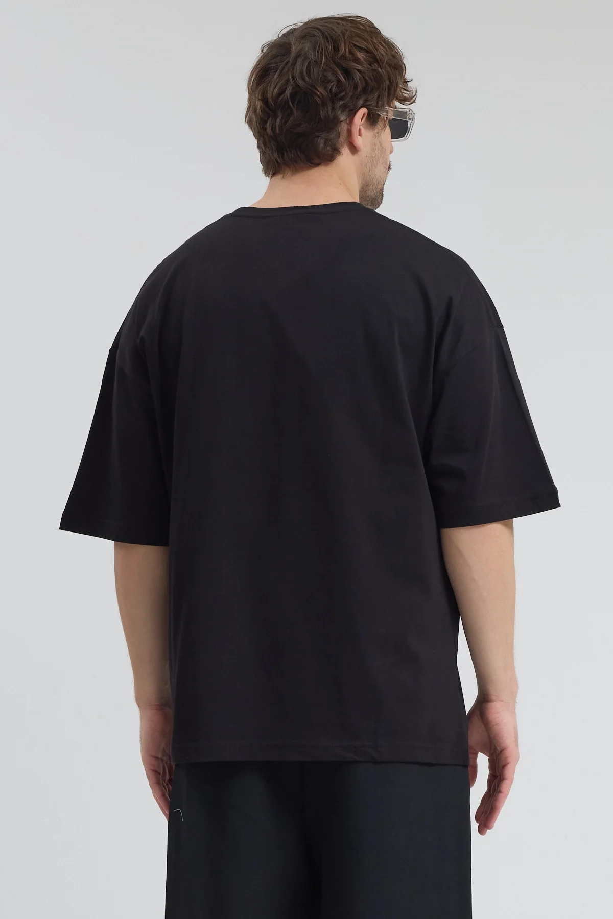 Erkek Relaxed 001 Oversize Siyah T-Shirt