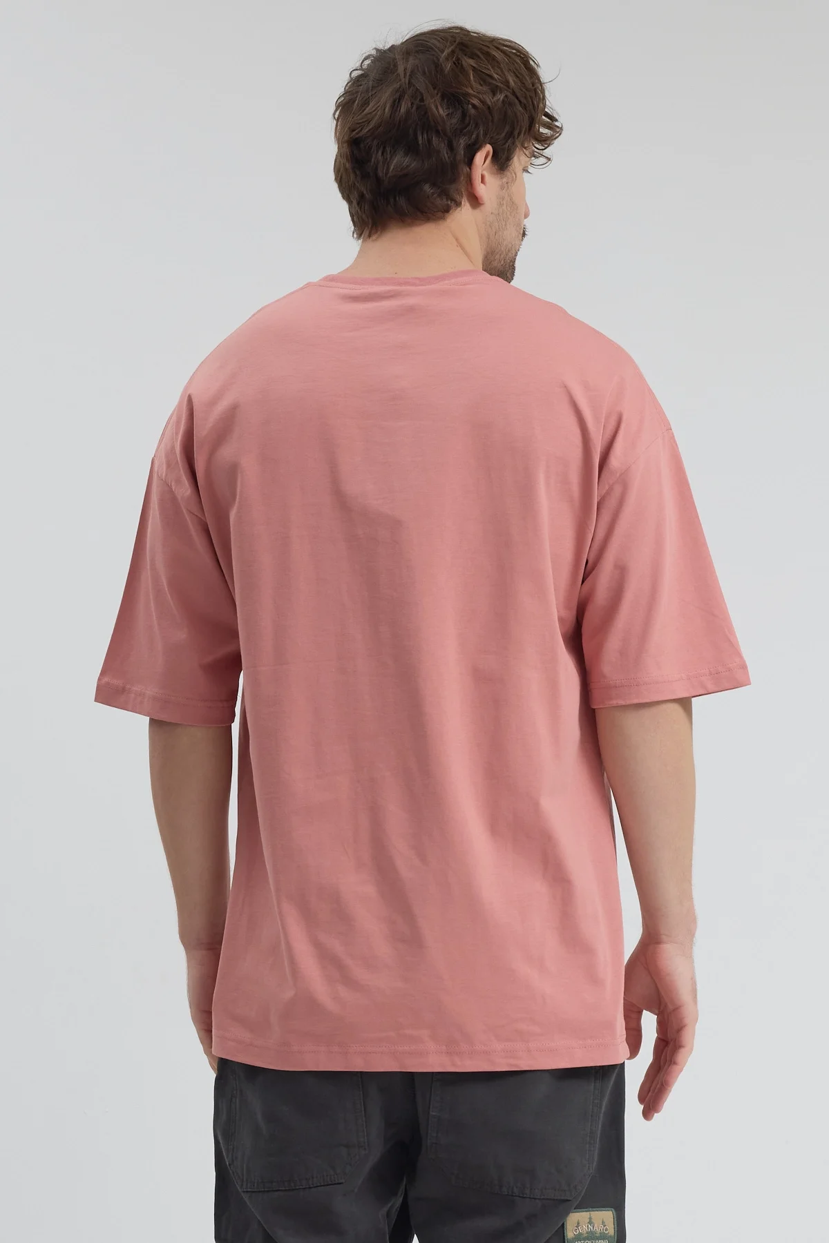 Erkek Relaxed 001 Oversize Somon T-Shirt
