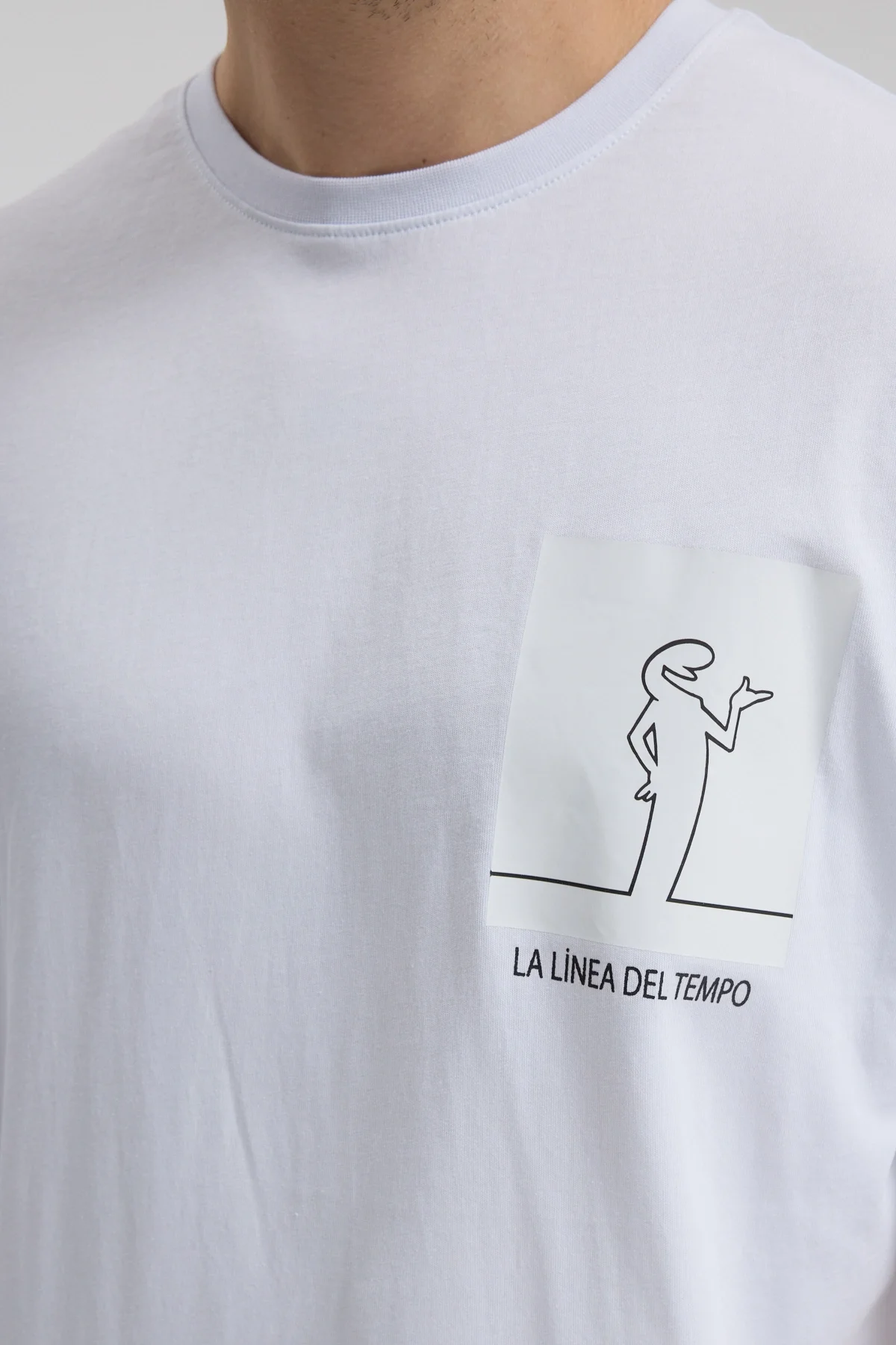 Erkek Relaxed 002 Oversize Beyaz T-Shirt