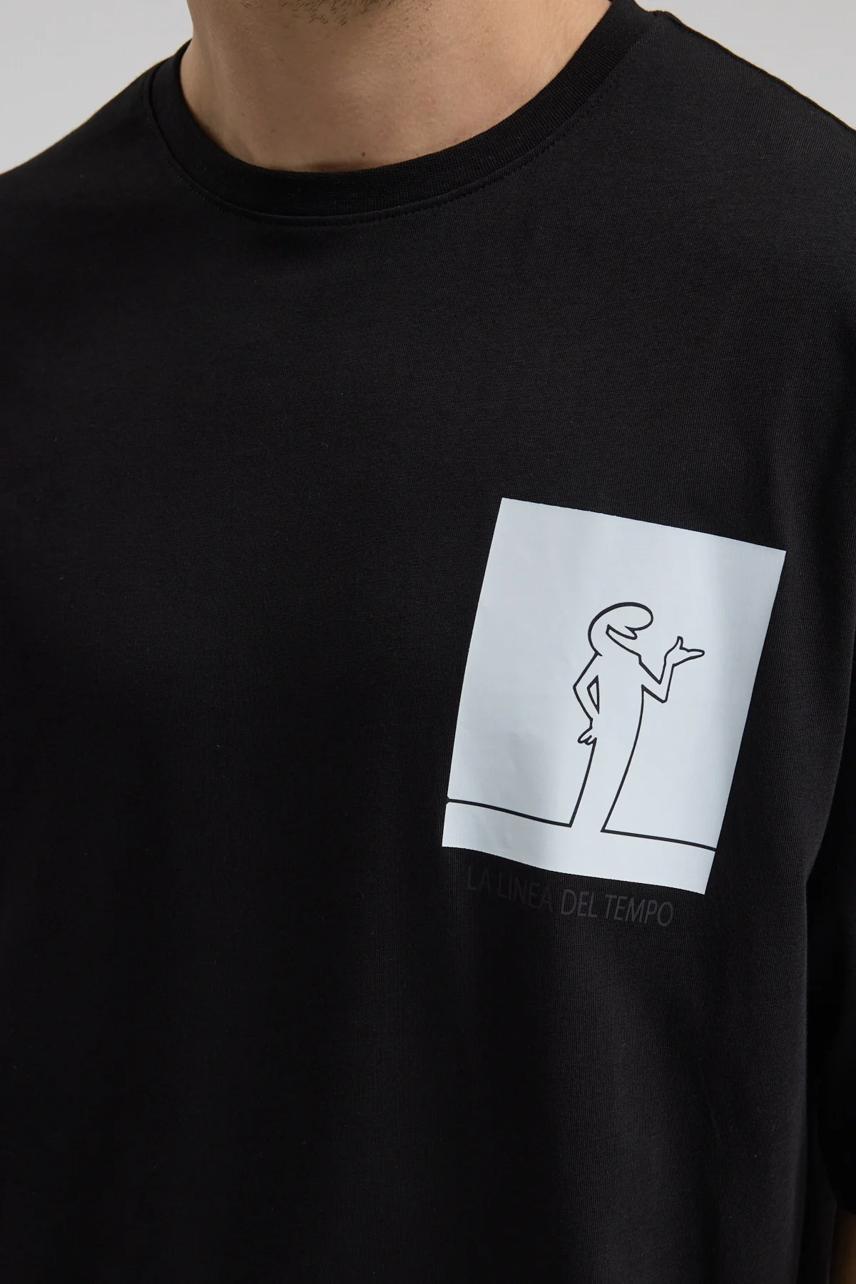 Erkek Relaxed 002 Oversize Siyah T-Shirt