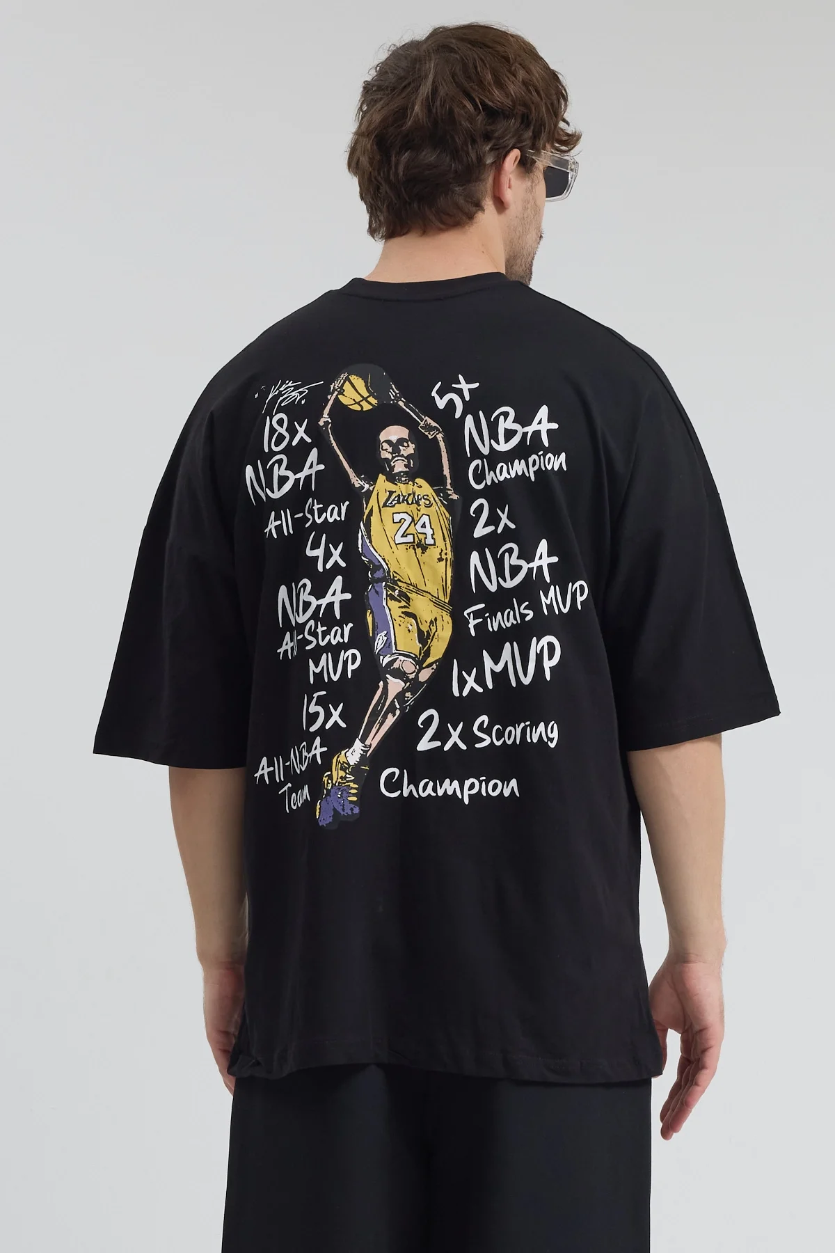 Erkek Relaxed 003 Oversize Siyah T-Shirt