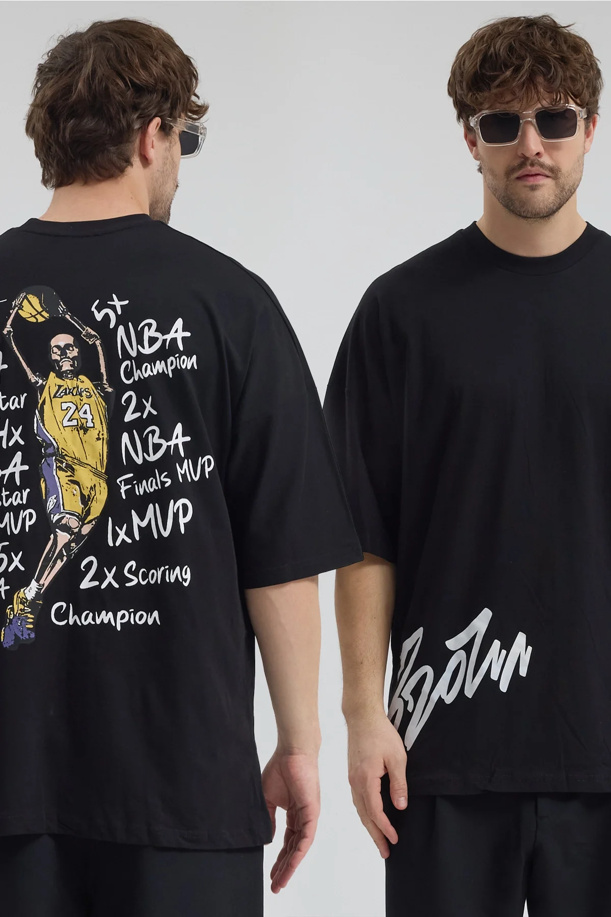 Erkek Relaxed 003 Oversize Siyah T-Shirt