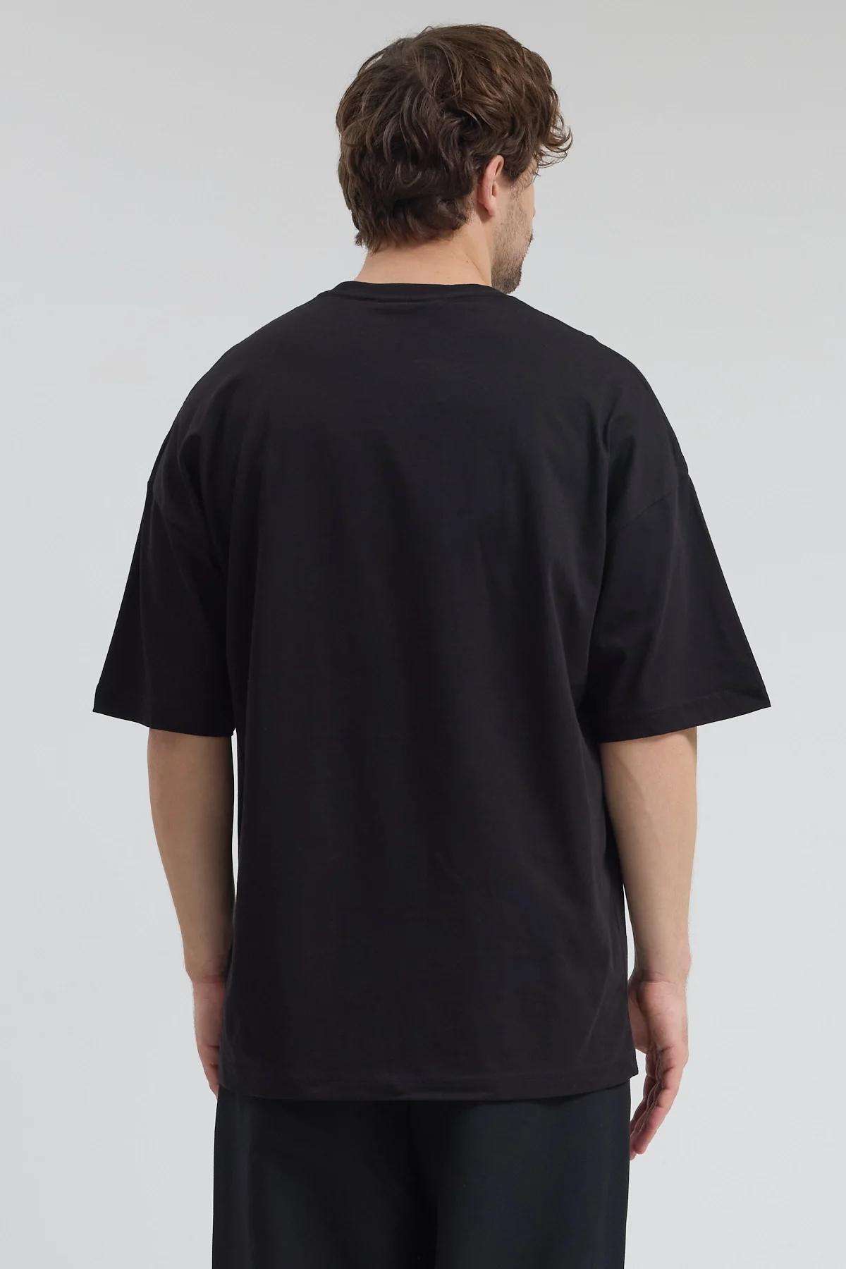 Erkek Relaxed 004 Siyah T-Shirt