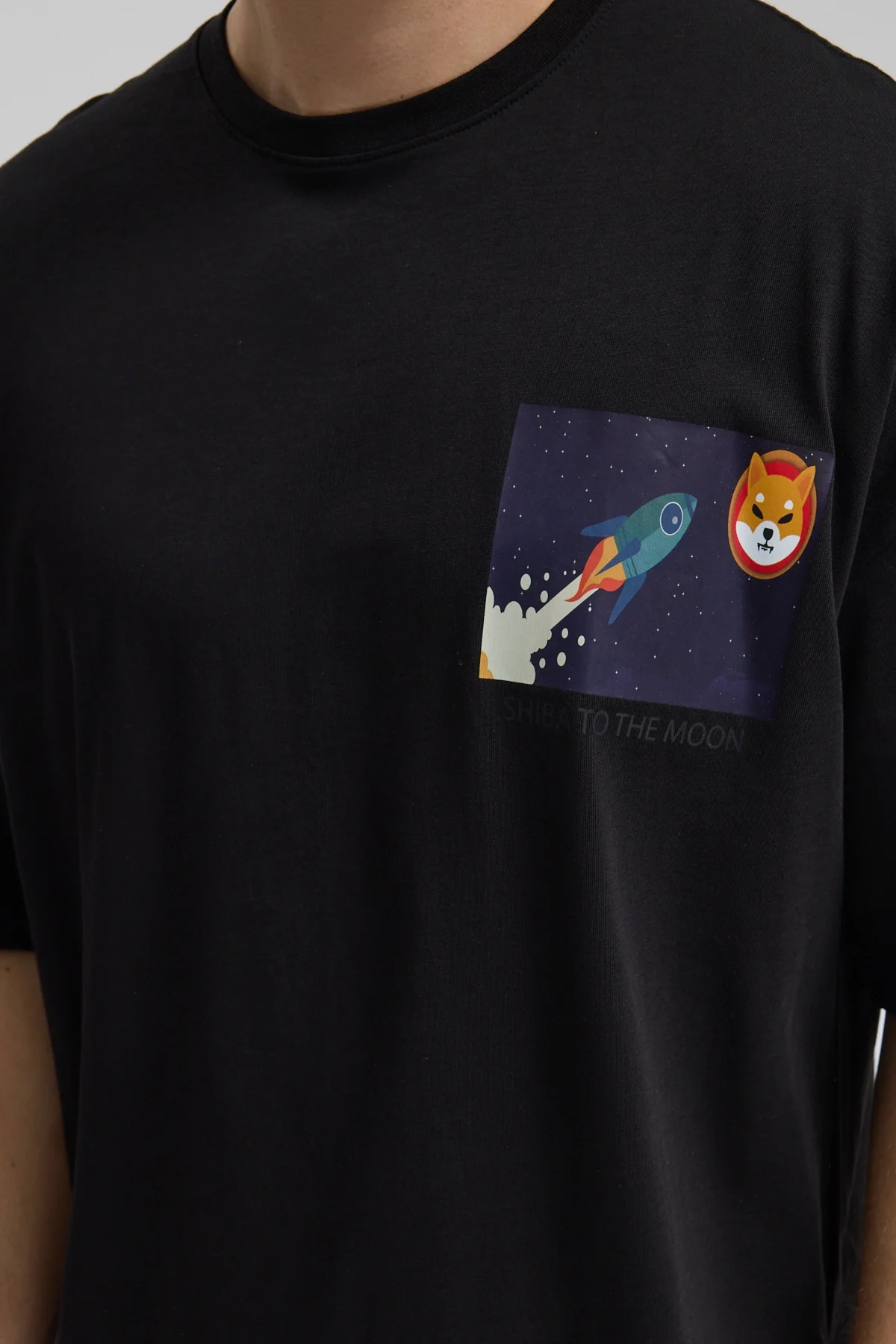 Erkek Relaxed 004 Siyah T-Shirt