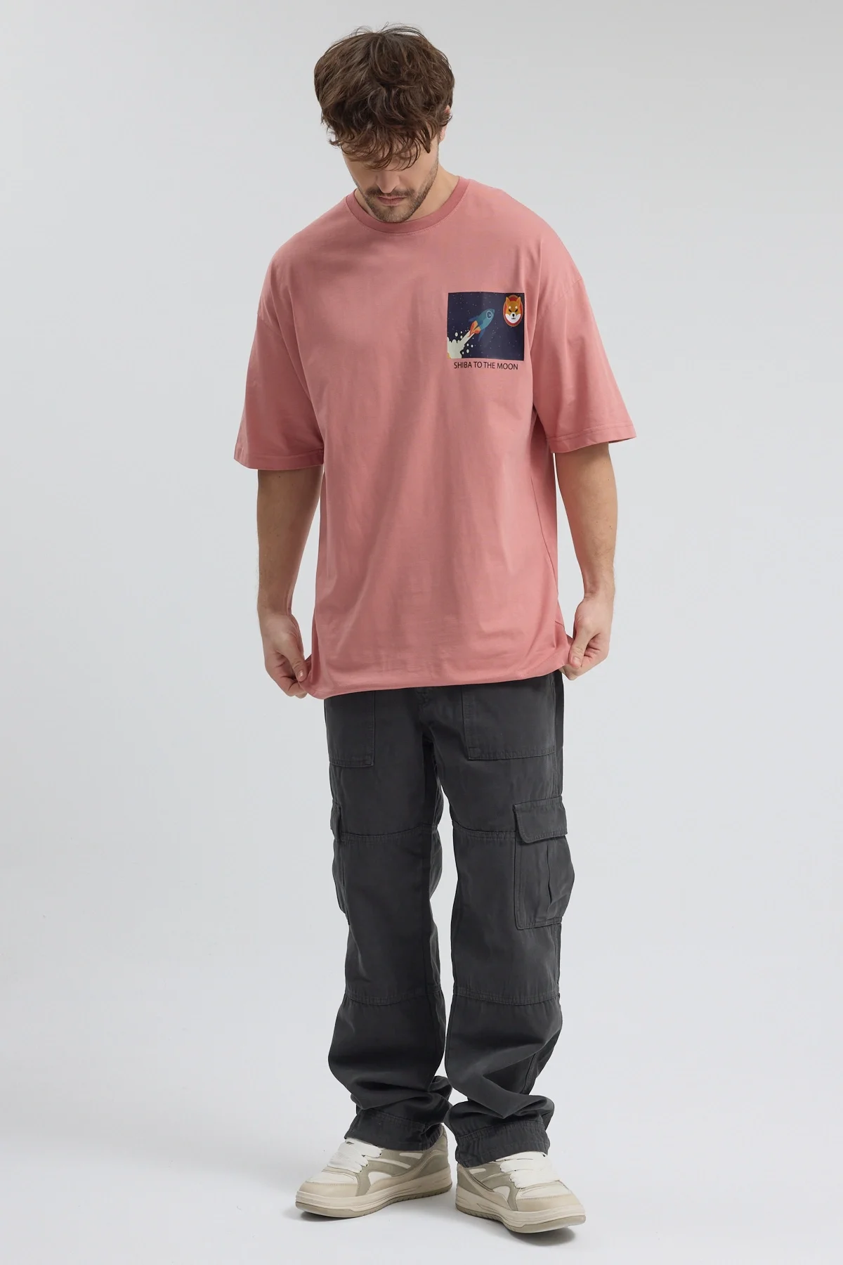 Erkek Relaxed 004 Somon T-Shirt