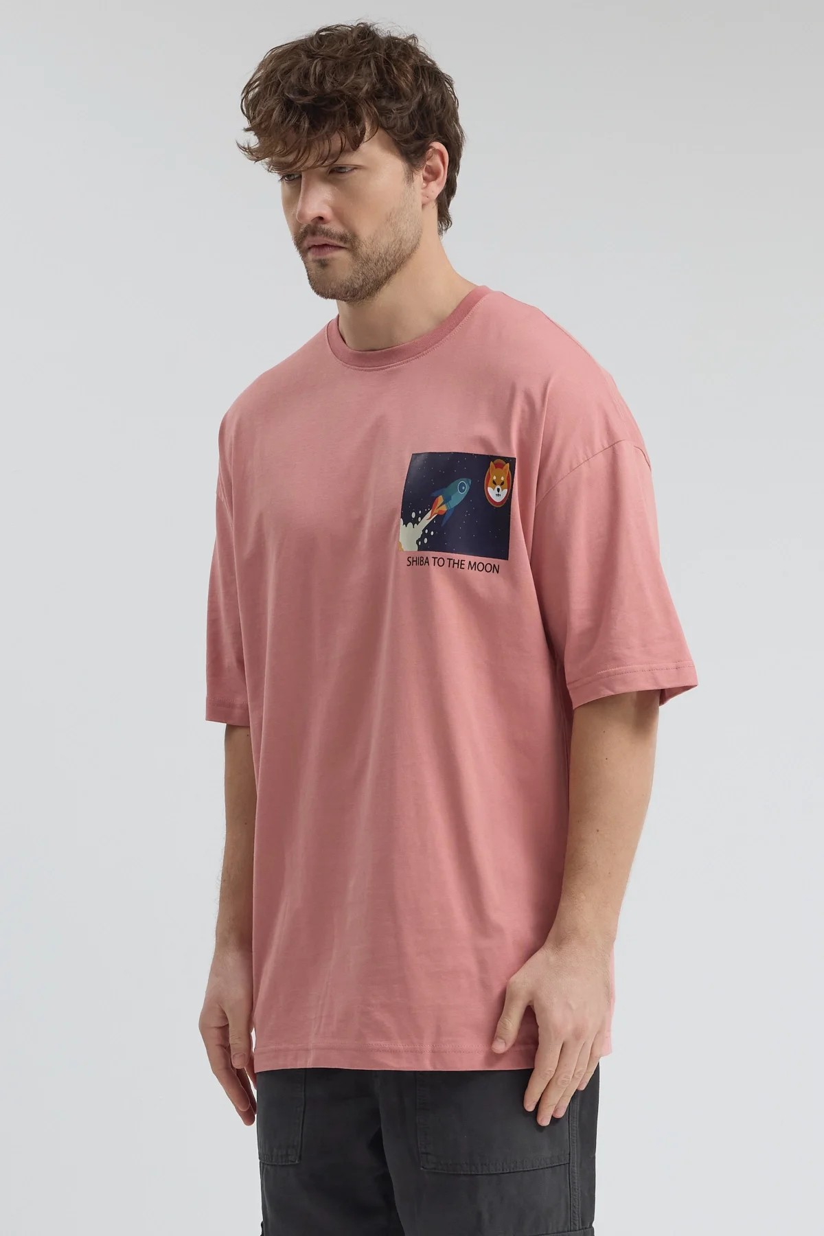 Erkek Relaxed 004 Somon T-Shirt