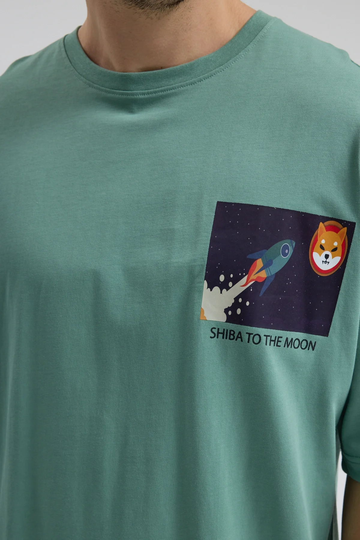 Erkek Relaxed 004 Yeşil T-Shirt