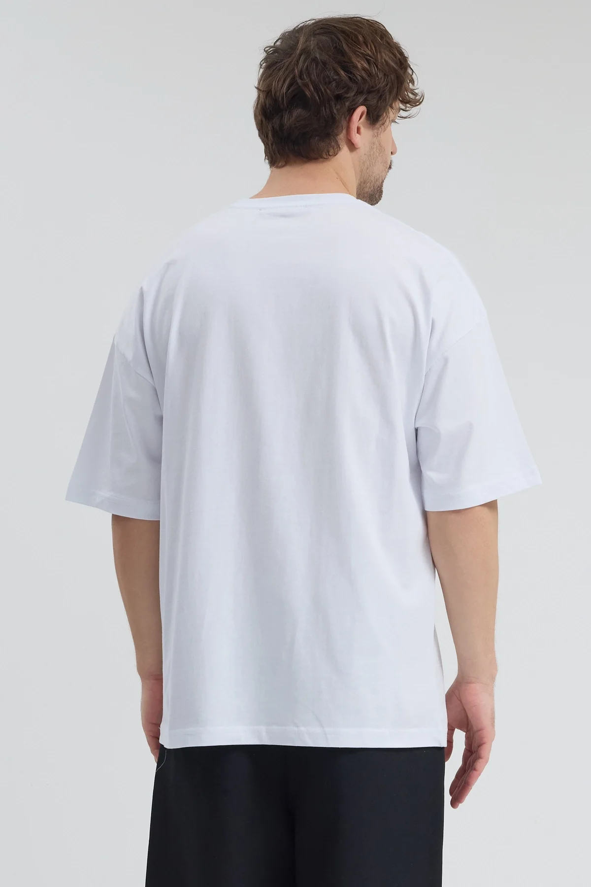 Erkek Relaxed 005 Beyaz T-Shirt