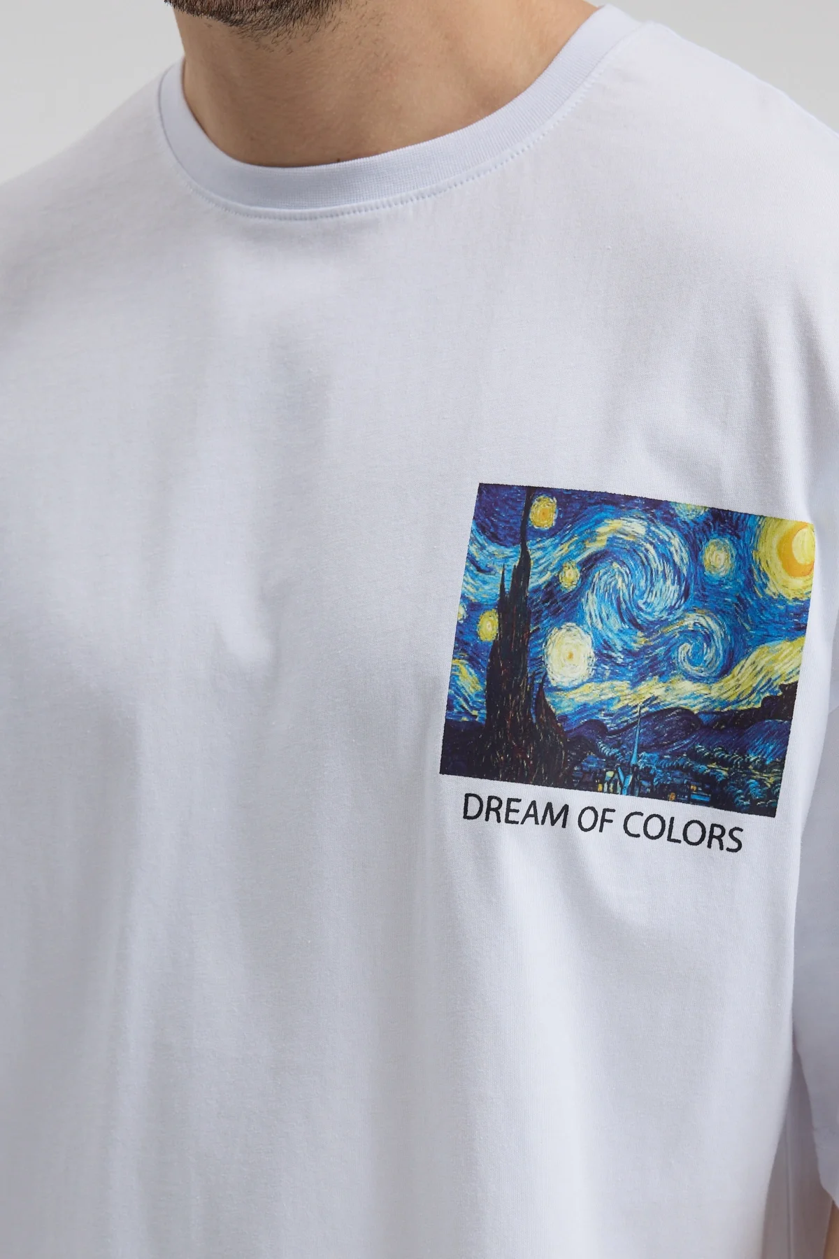 Erkek Relaxed 005 Beyaz T-Shirt