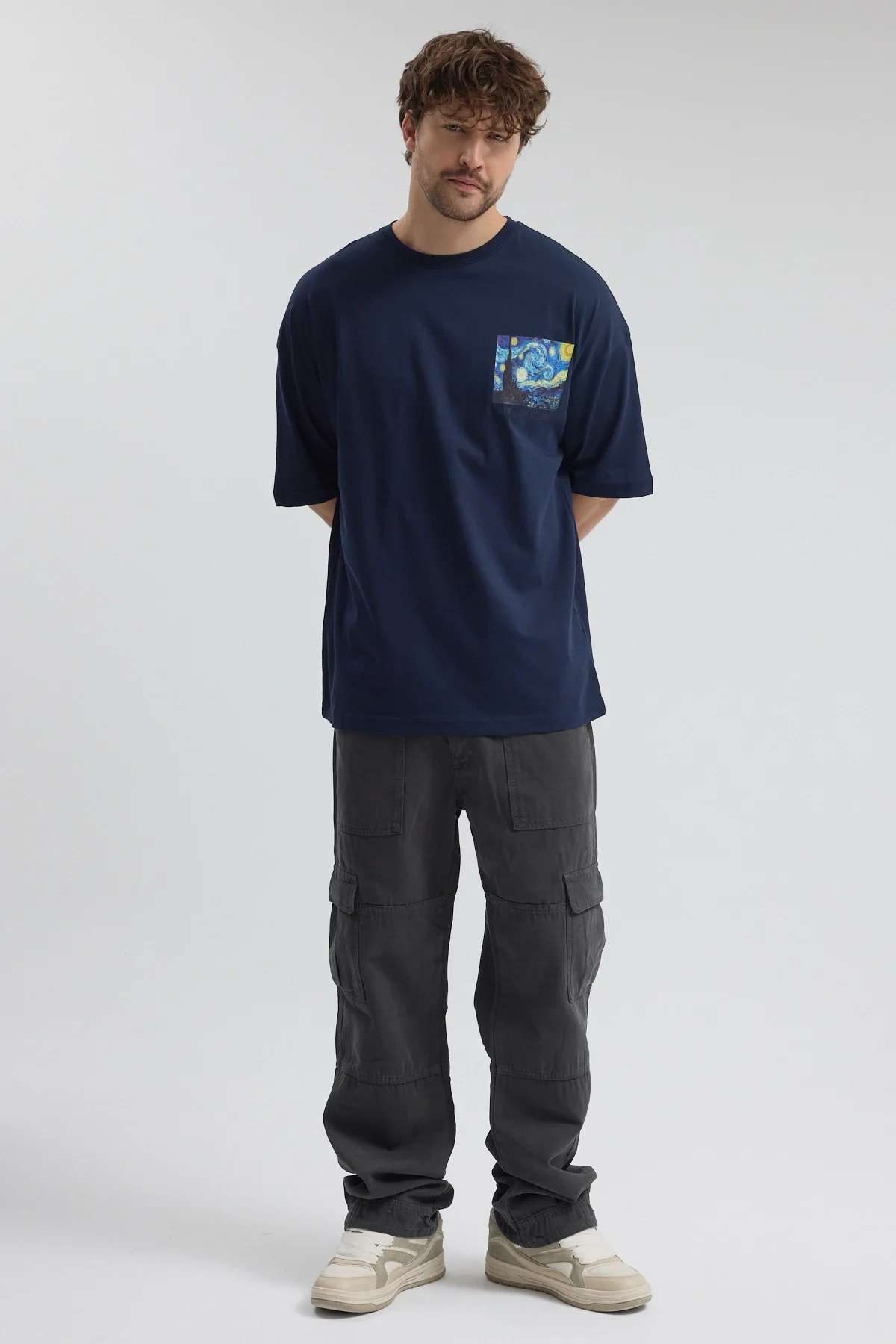 Erkek Relaxed 005 Lacivert T-Shirt