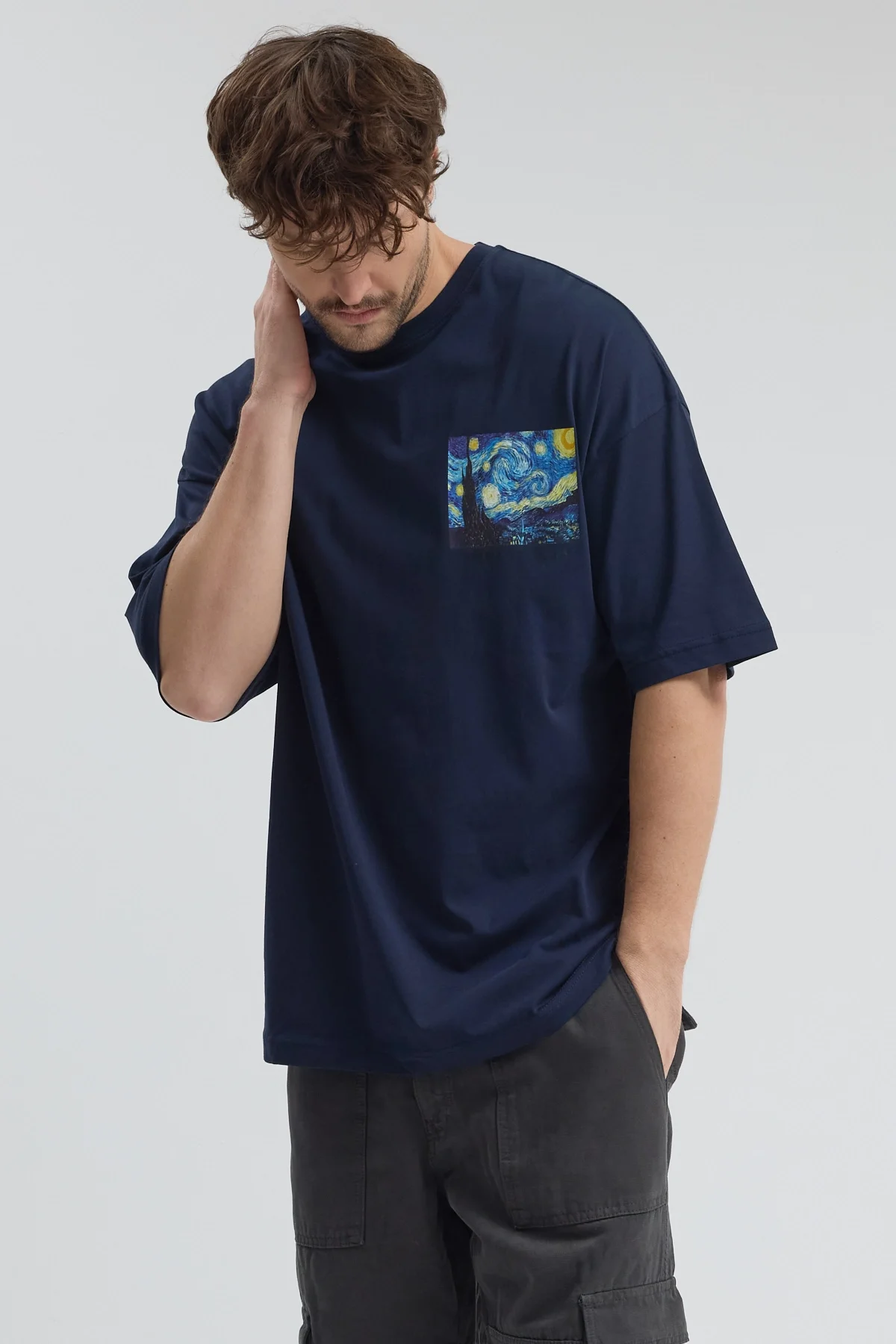 Erkek Relaxed 005 Lacivert T-Shirt
