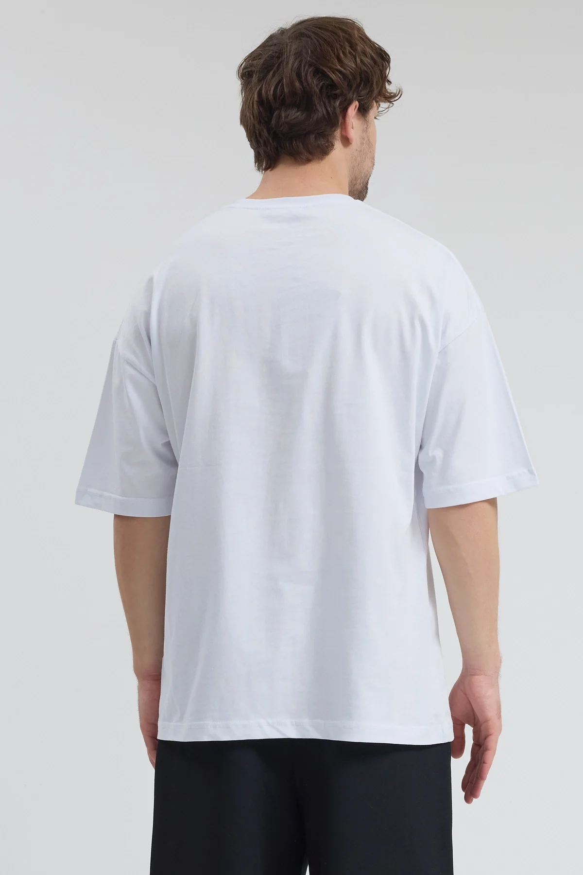 Erkek Relaxed 006 Beyaz T-Shirt