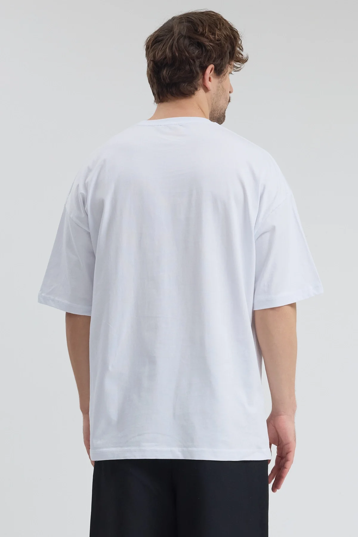 Erkek Relaxed 007 Beyaz T-Shirt