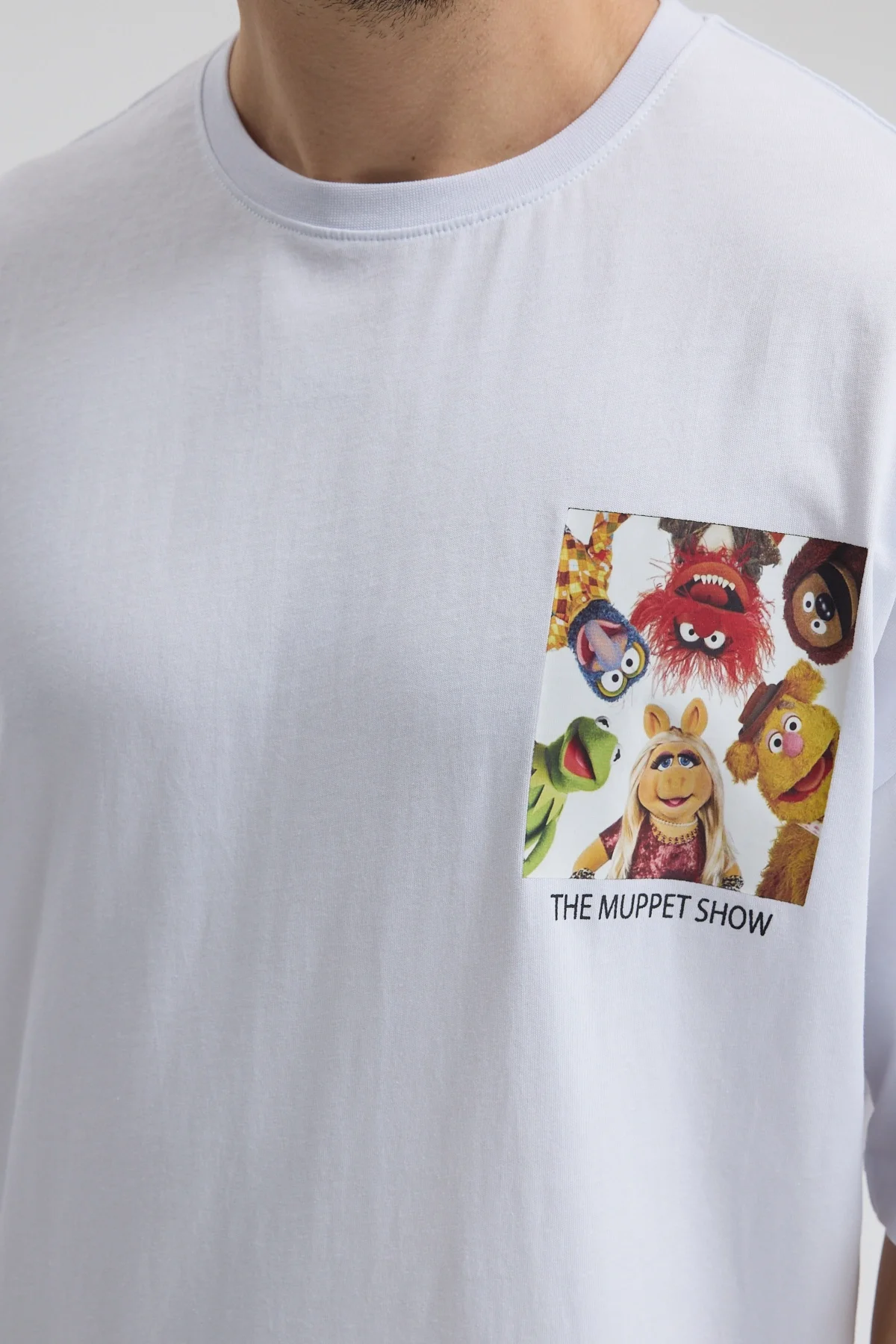 Erkek Relaxed 007 Beyaz T-Shirt