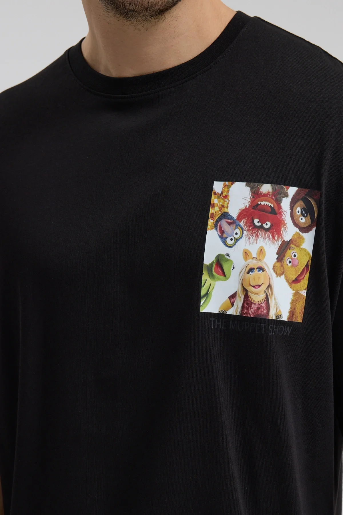 Erkek Relaxed 007 Siyah T-Shirt