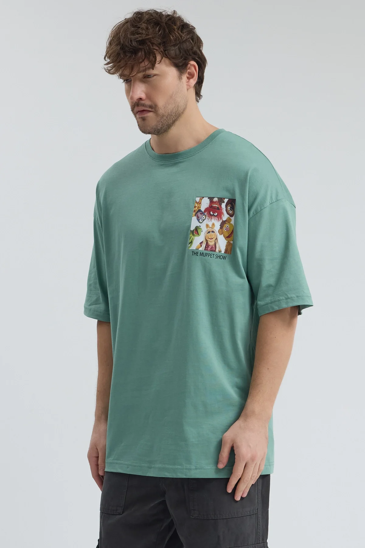 Erkek Relaxed 007 Yeşil T-Shirt