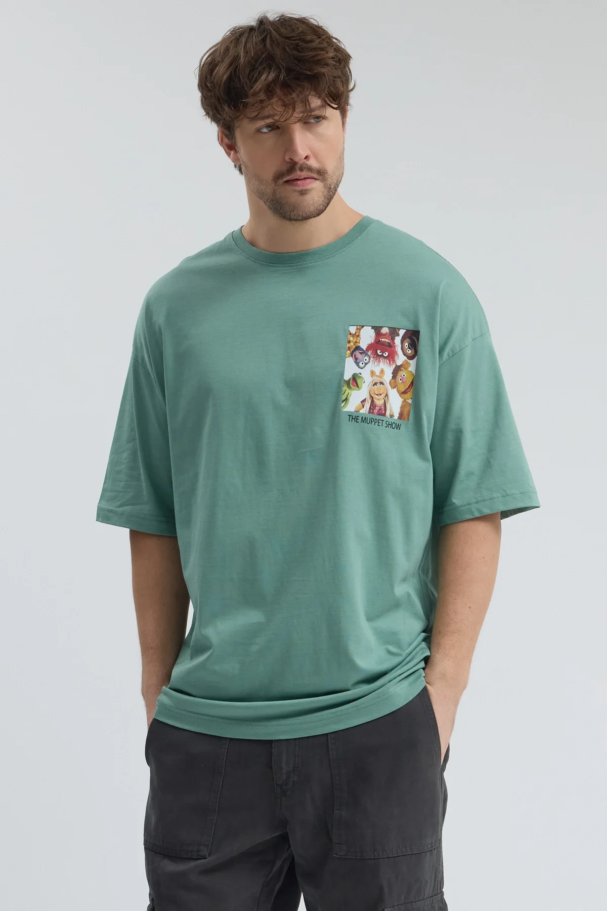 Erkek Relaxed 007 Yeşil T-Shirt