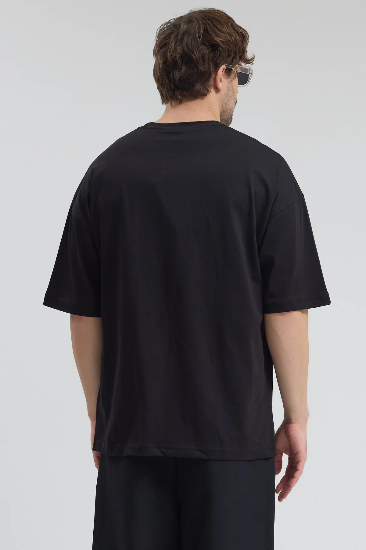 Erkek Relaxed 008 Siyah T-Shirt