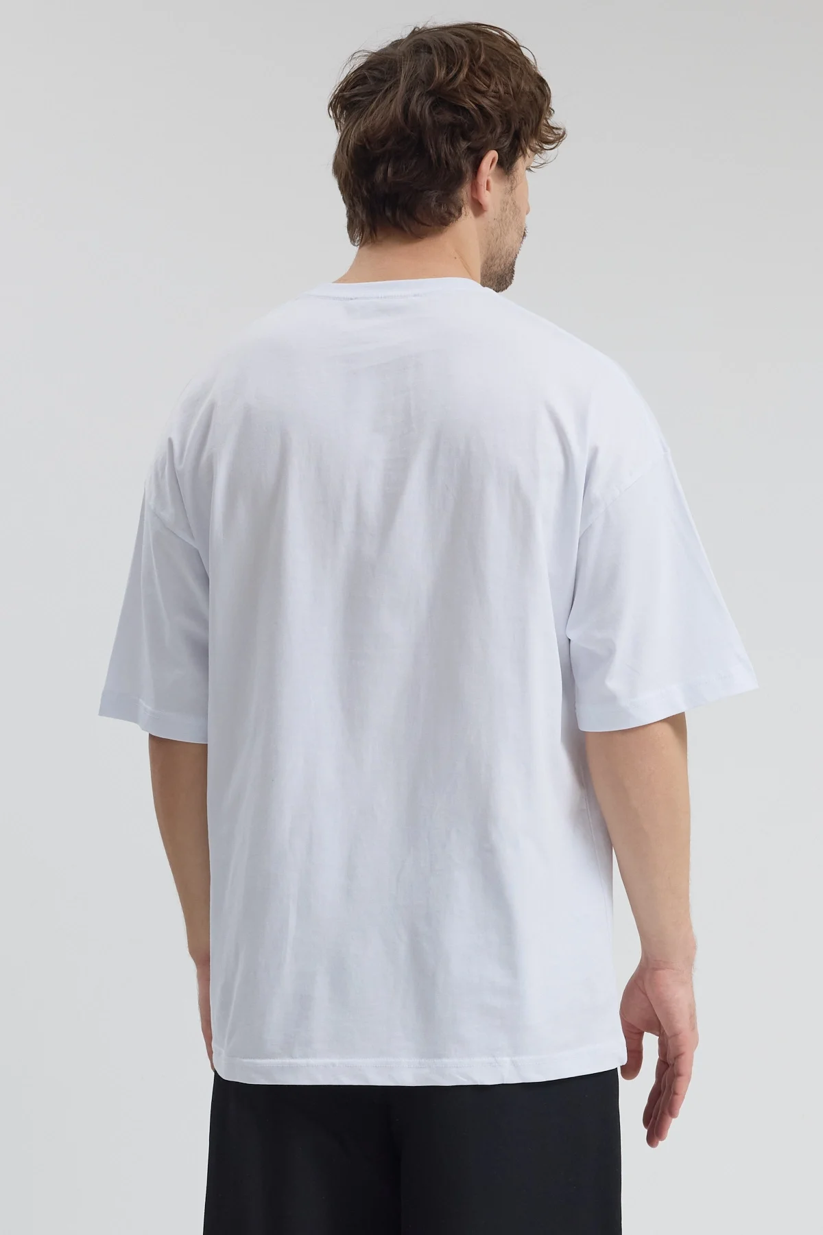 Erkek Relaxed 009 Beyaz T-Shirt