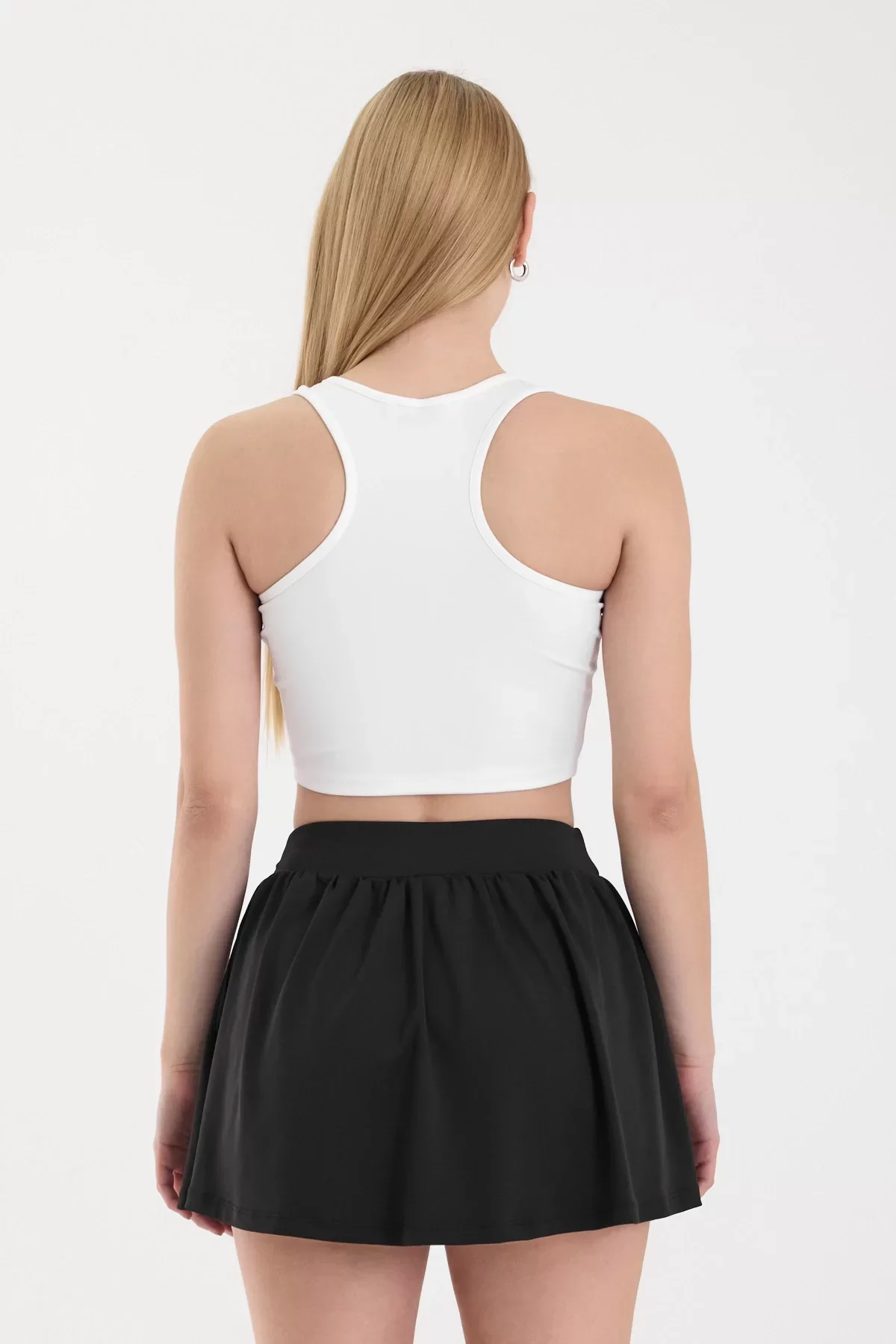 Kadın Beyaz Spor Crop Top BLZ-00188