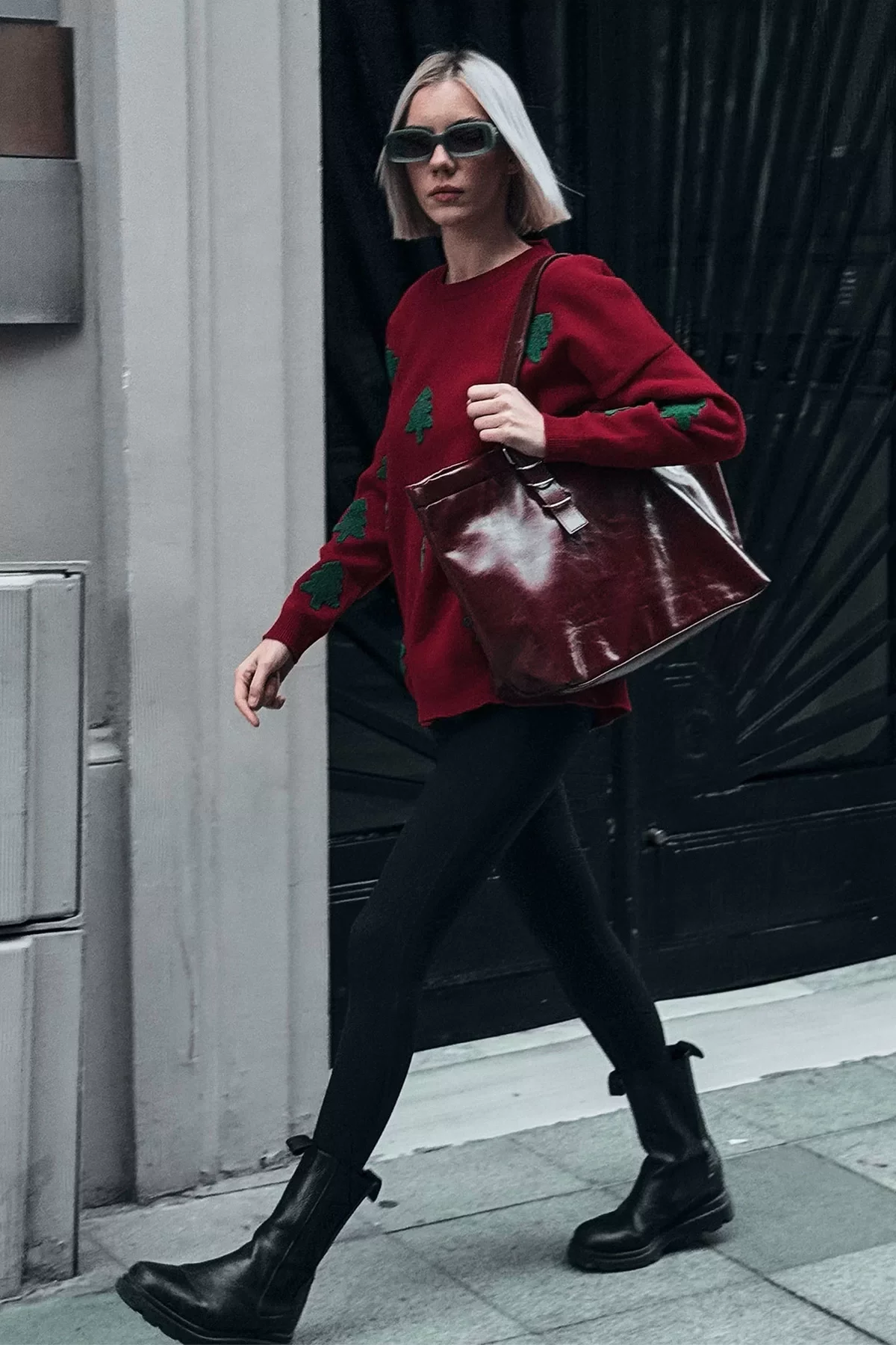 Kadın Nakış Detaylı Triko Kazak T3155