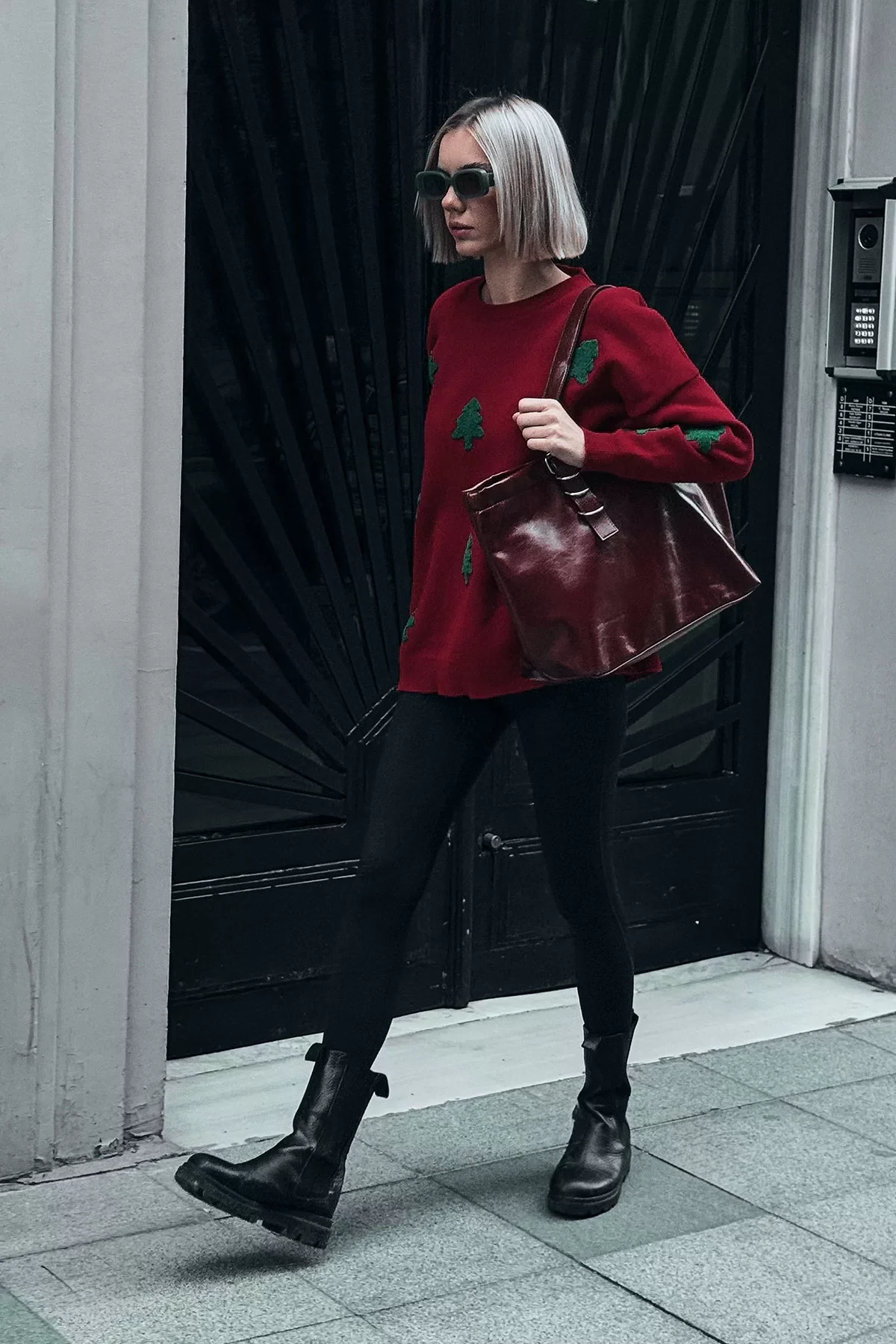 Kadın Nakış Detaylı Triko Kazak T3155