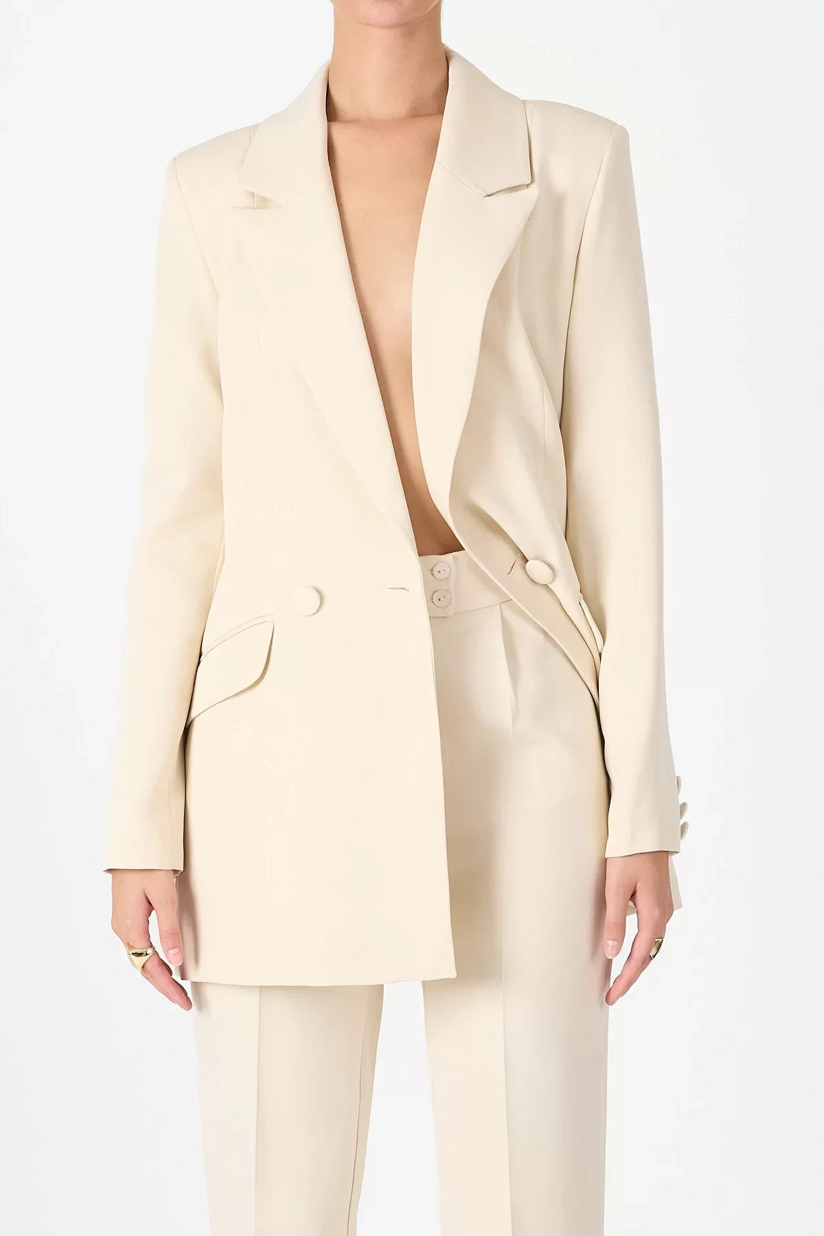 Oversize Blazer & Yüksek Bel Pantolon Takım